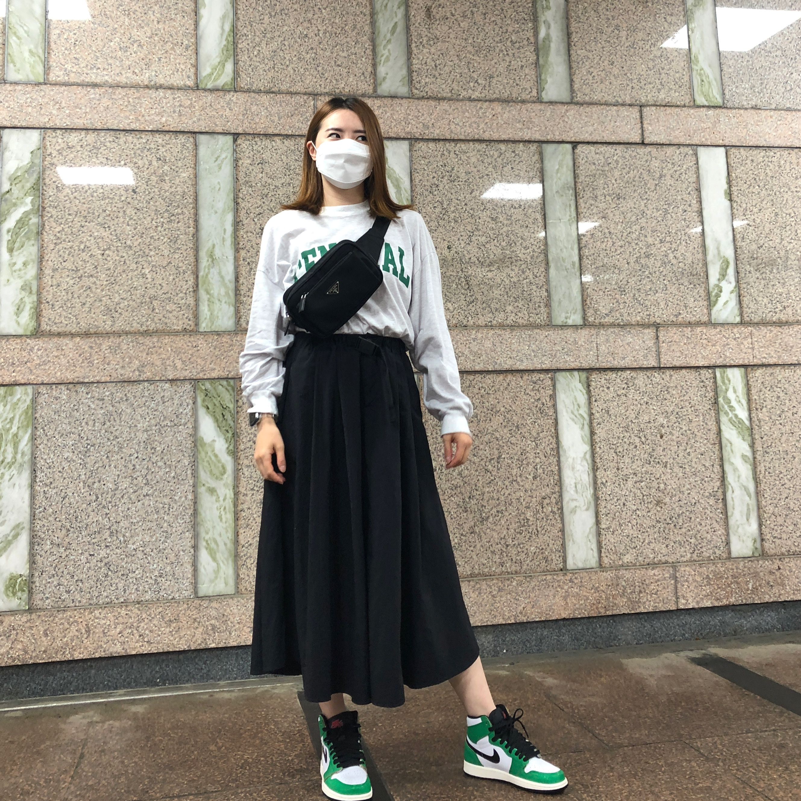 (W) Jordan 1 Retro High OG Lucky Green 착용 스타일