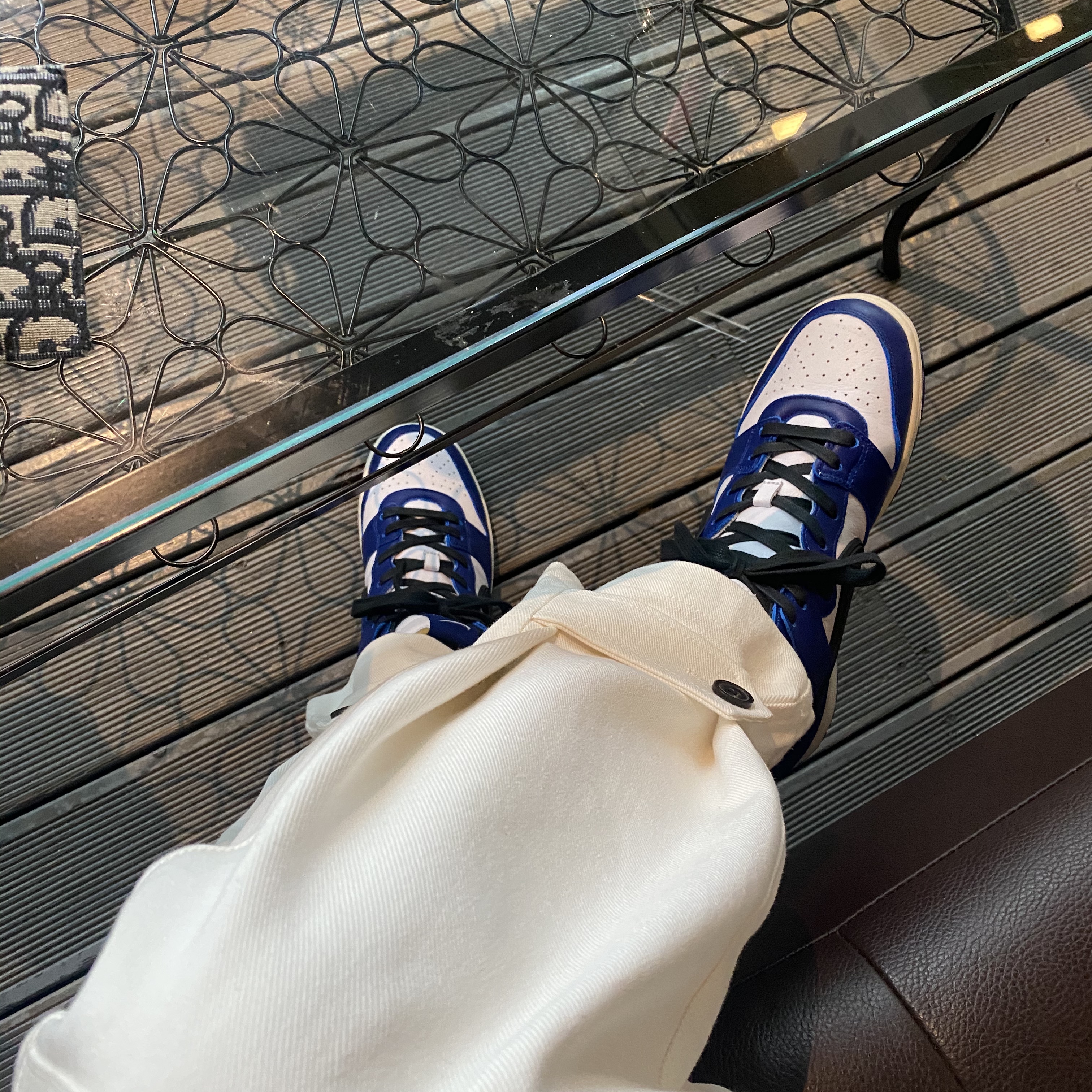 Nike x Ambush Dunk High Deep Royal Blue 착용 스타일 - 1