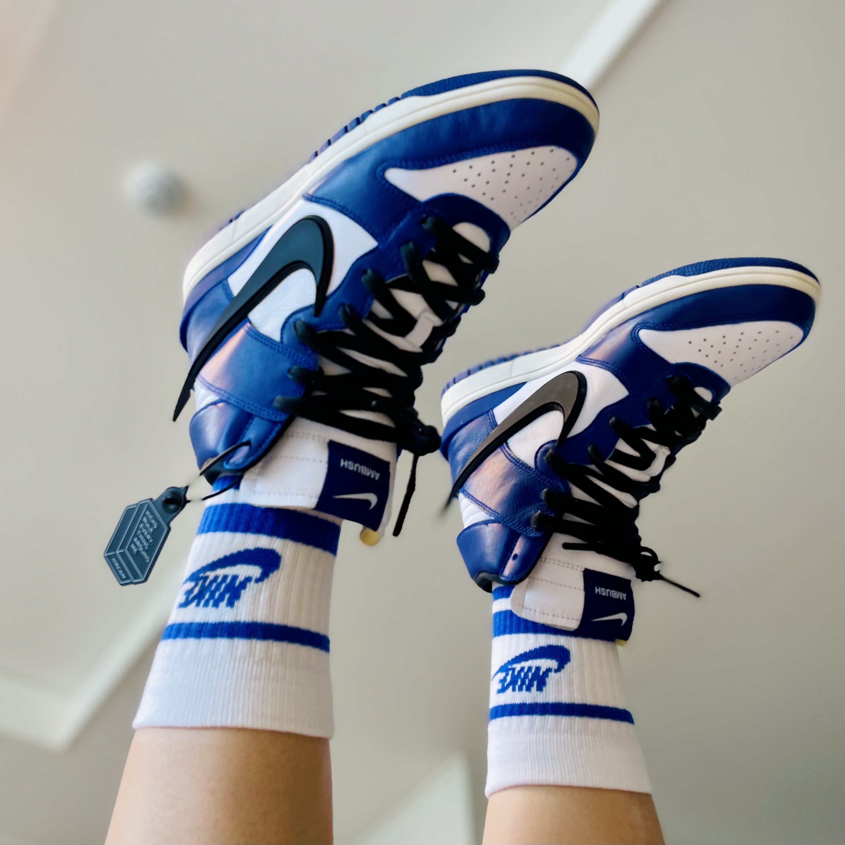 Nike x Ambush Dunk High Deep Royal Blue 착용 스타일