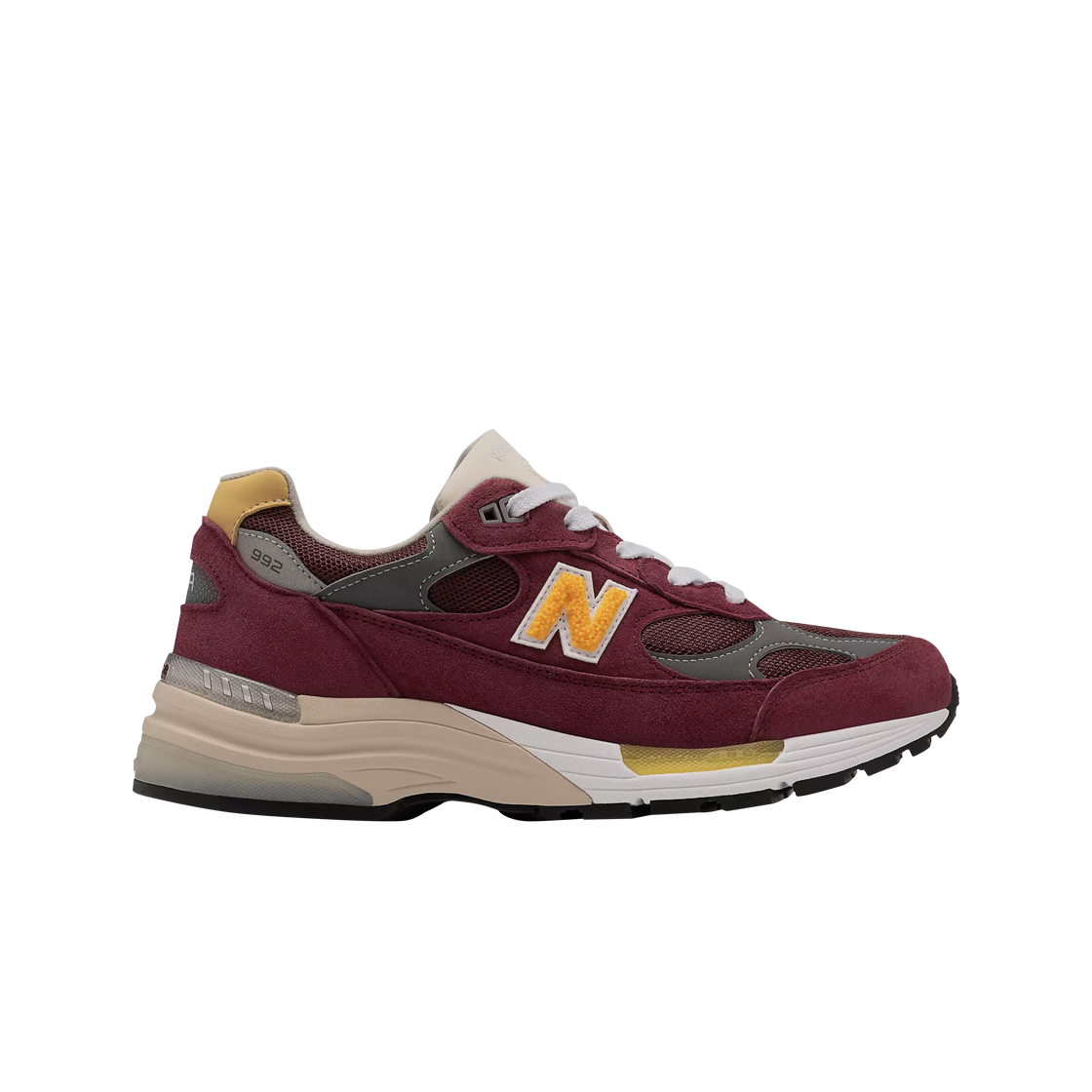 뉴발란스 992 메이드 인 USA 버건디 골드(New Balance 992 Made in USA Burgundy Gold)