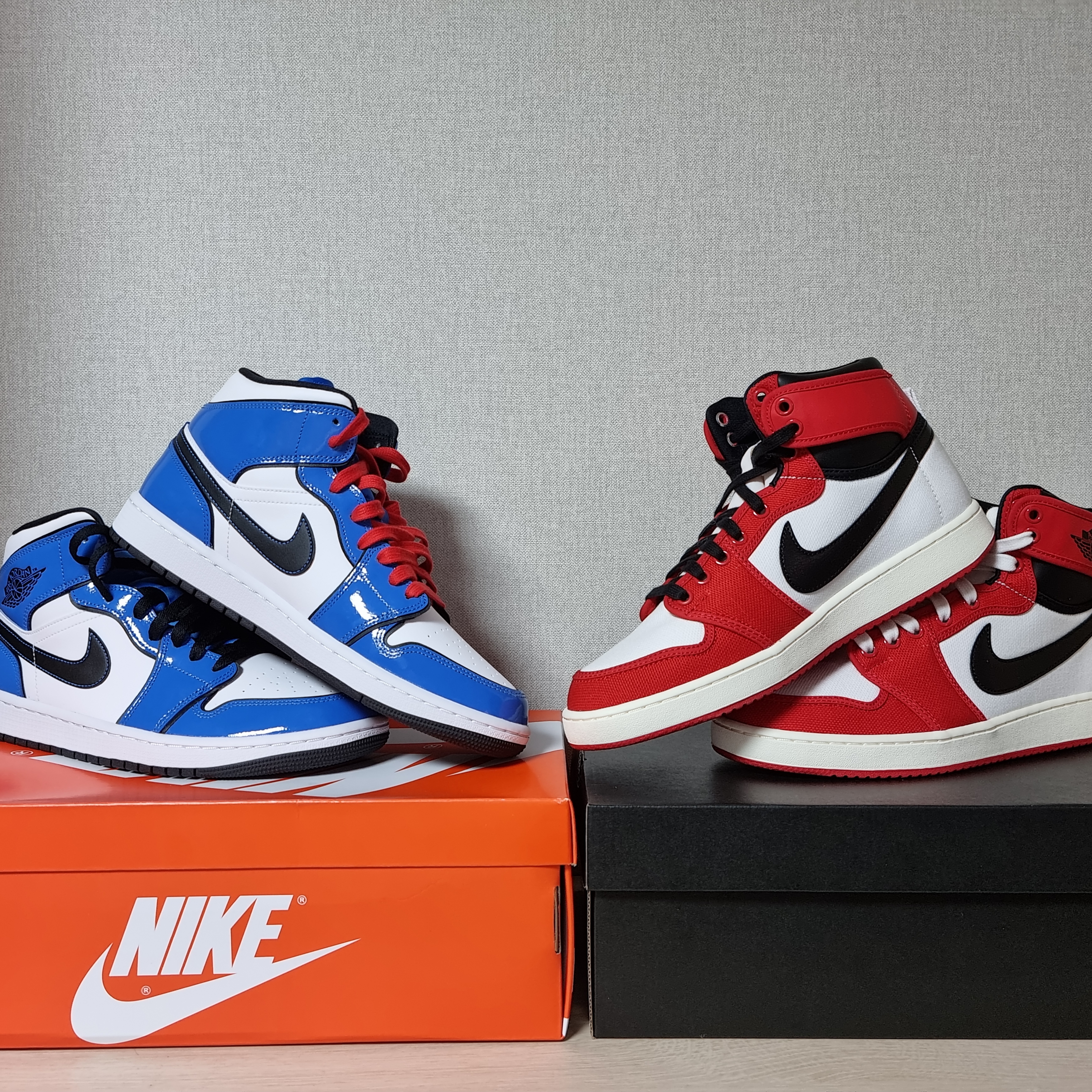 Jordan 1 KO Chicago 2021, Jordan 1 Mid SE Signal Blue 착용 스타일