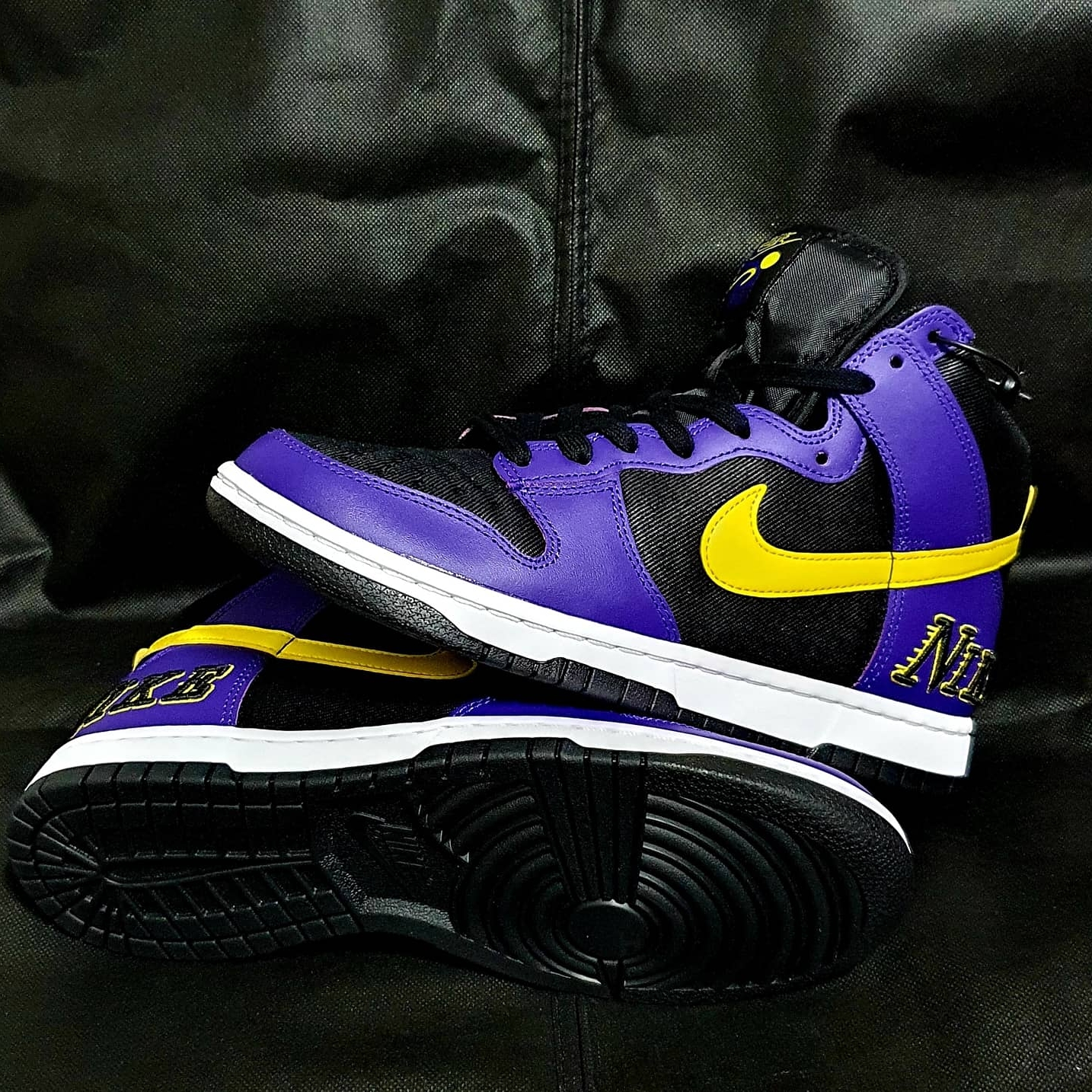 Nike Dunk High PRM EMB Court Purple 착용 스타일 - 4