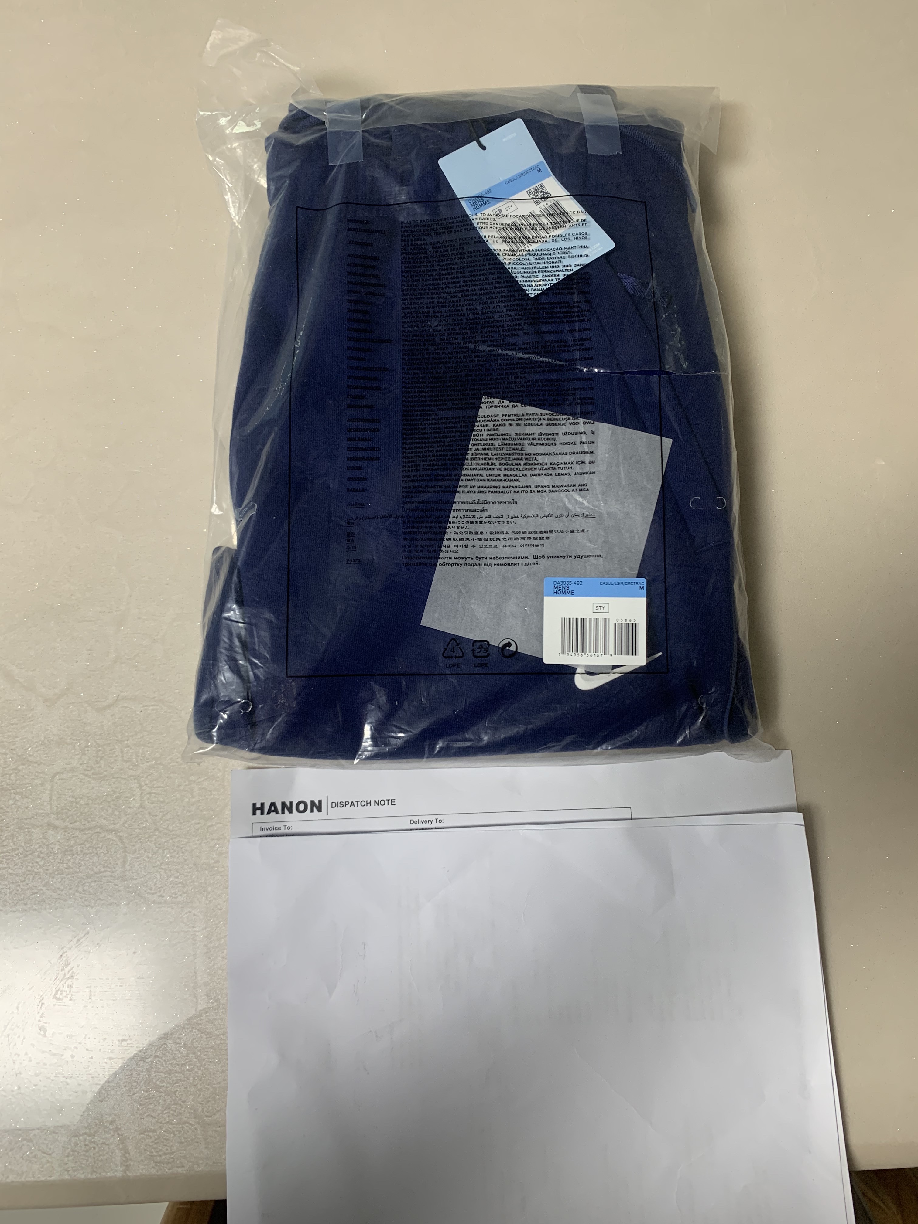 Nike x Drake Nocta Cardinal Stock Essential Fleece Pants Navy - US/EU 착용 스타일 - 1