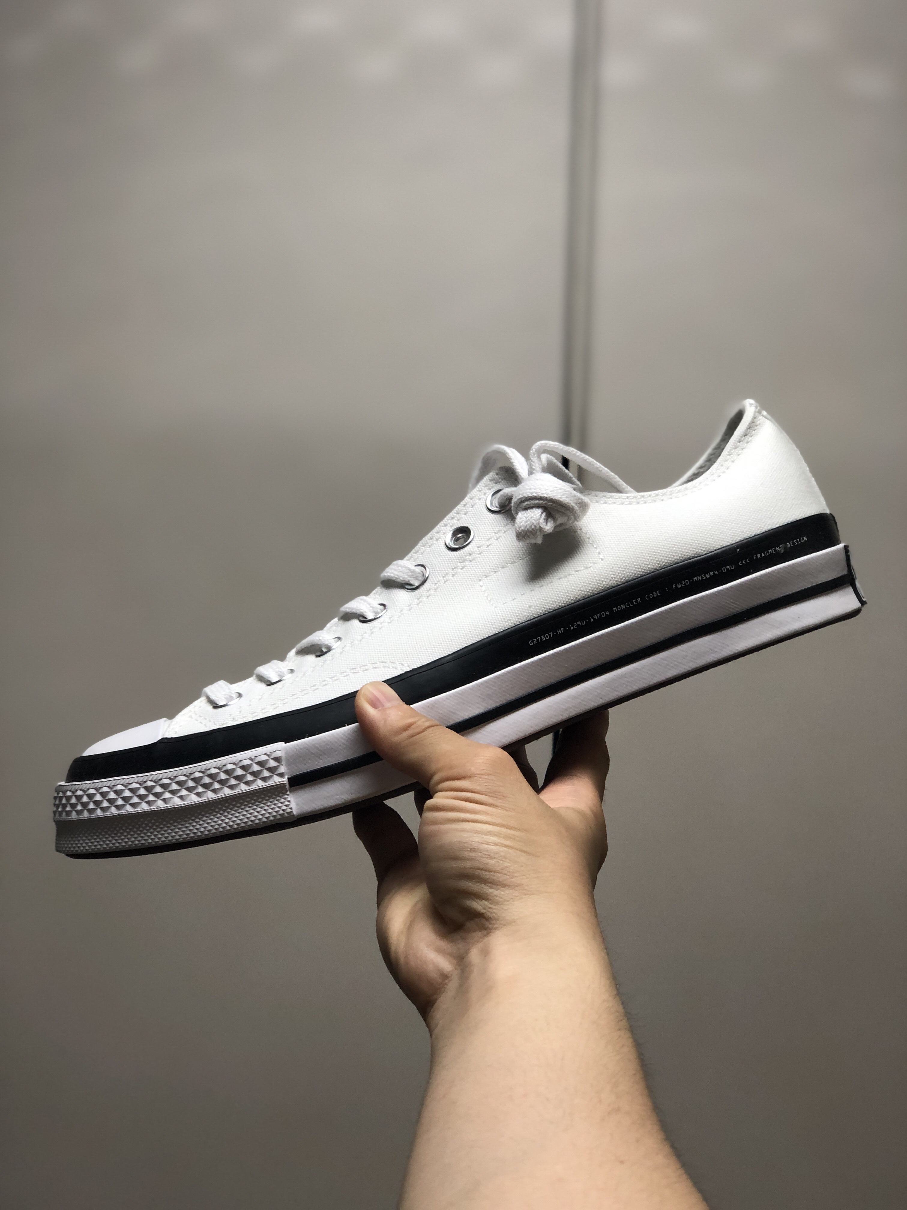 Converse x Moncler x Fragment Chuck 70 Ox White 착용 스타일
