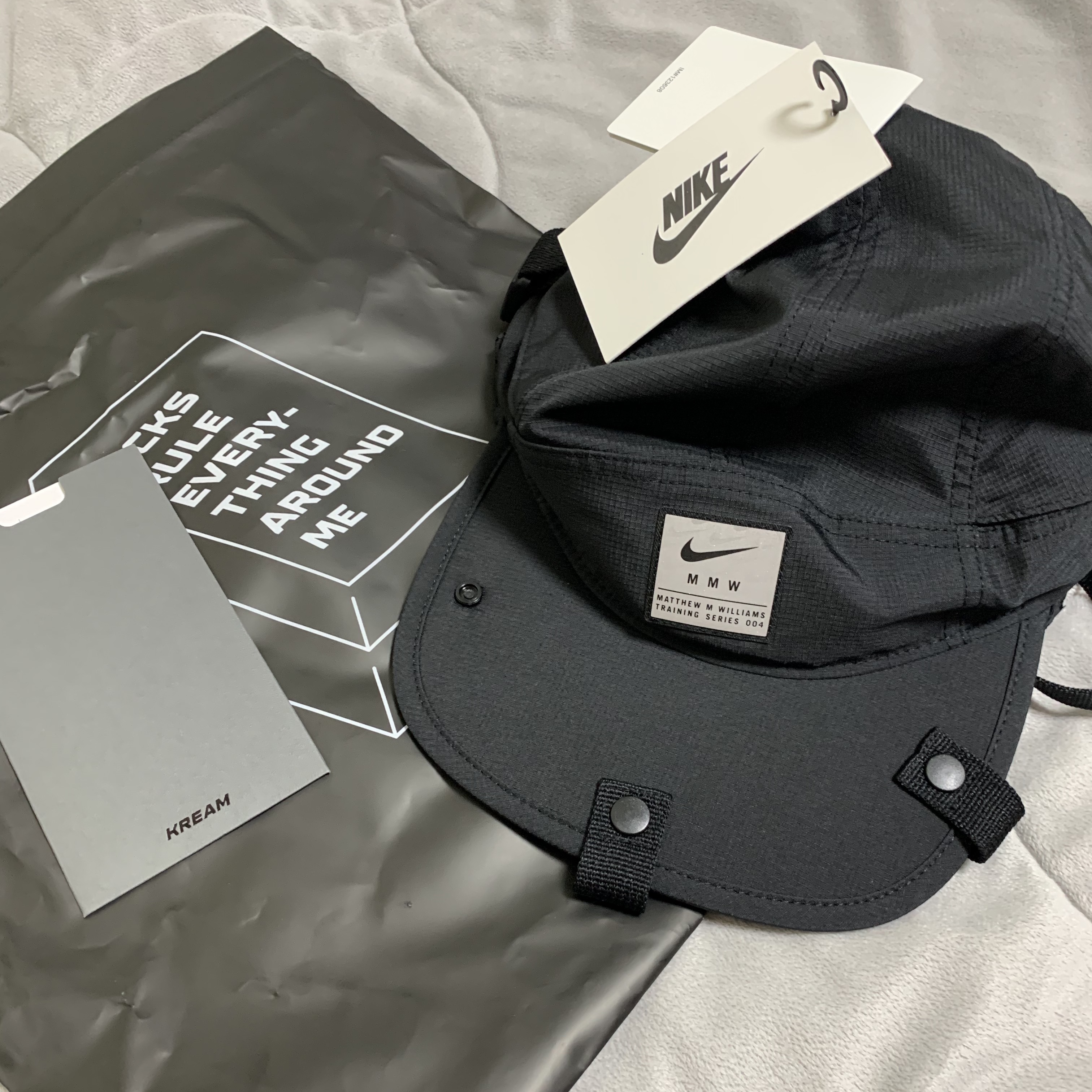 Nike x Matthew M Williams NRG AW84 Cap Black 착용 스타일