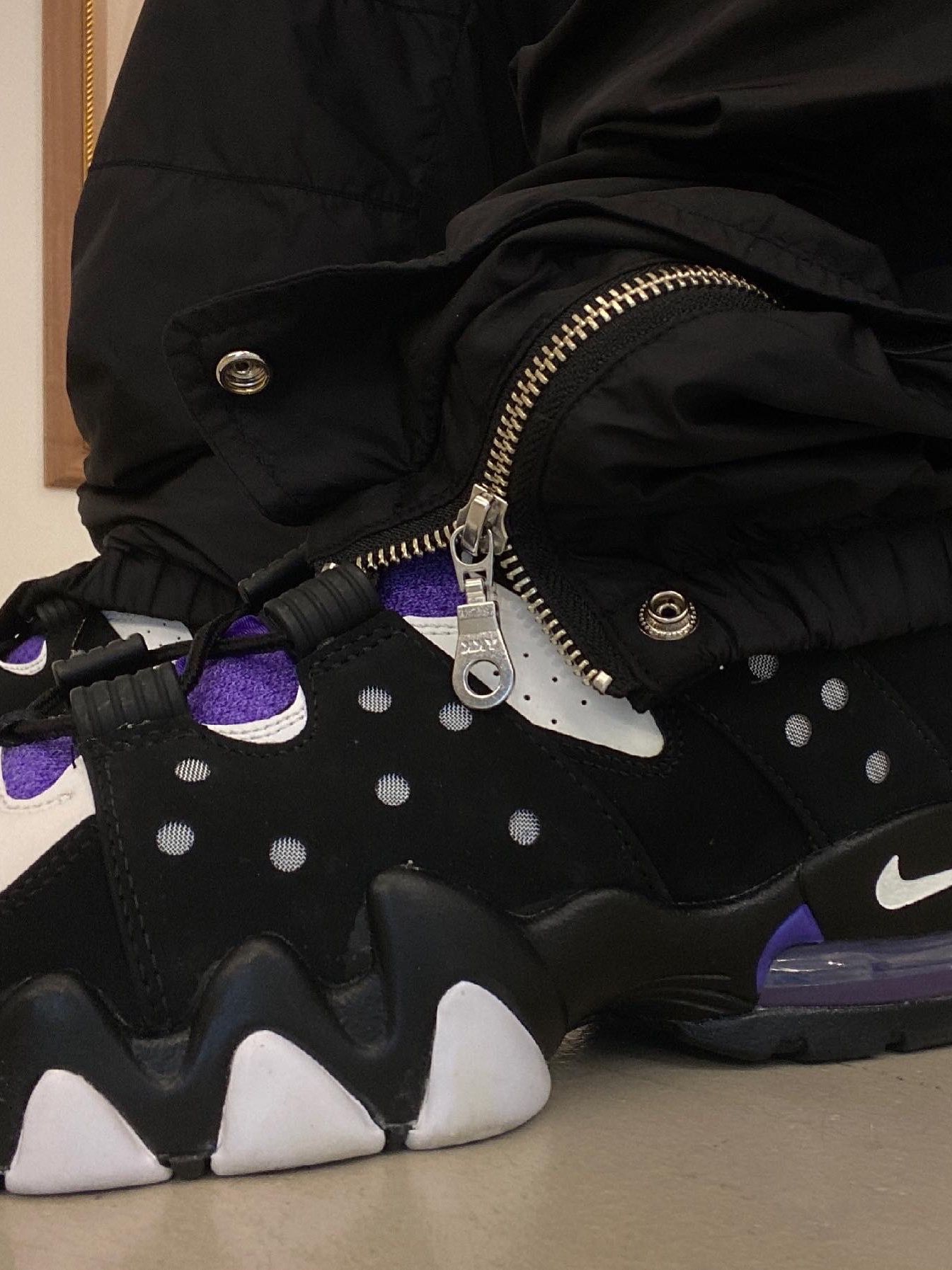 Nike Air Max 2 CB 94 Black Purple 2015 착용 스타일 - 3
