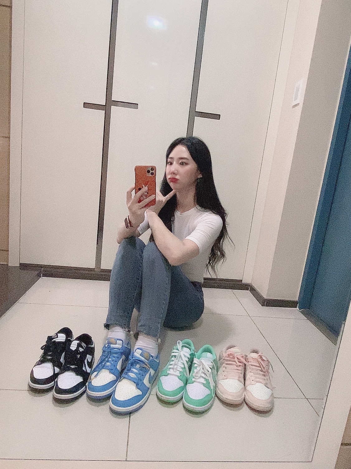 (W) Nike Dunk Low Black, (W) Nike Dunk Low Coast 착용 스타일