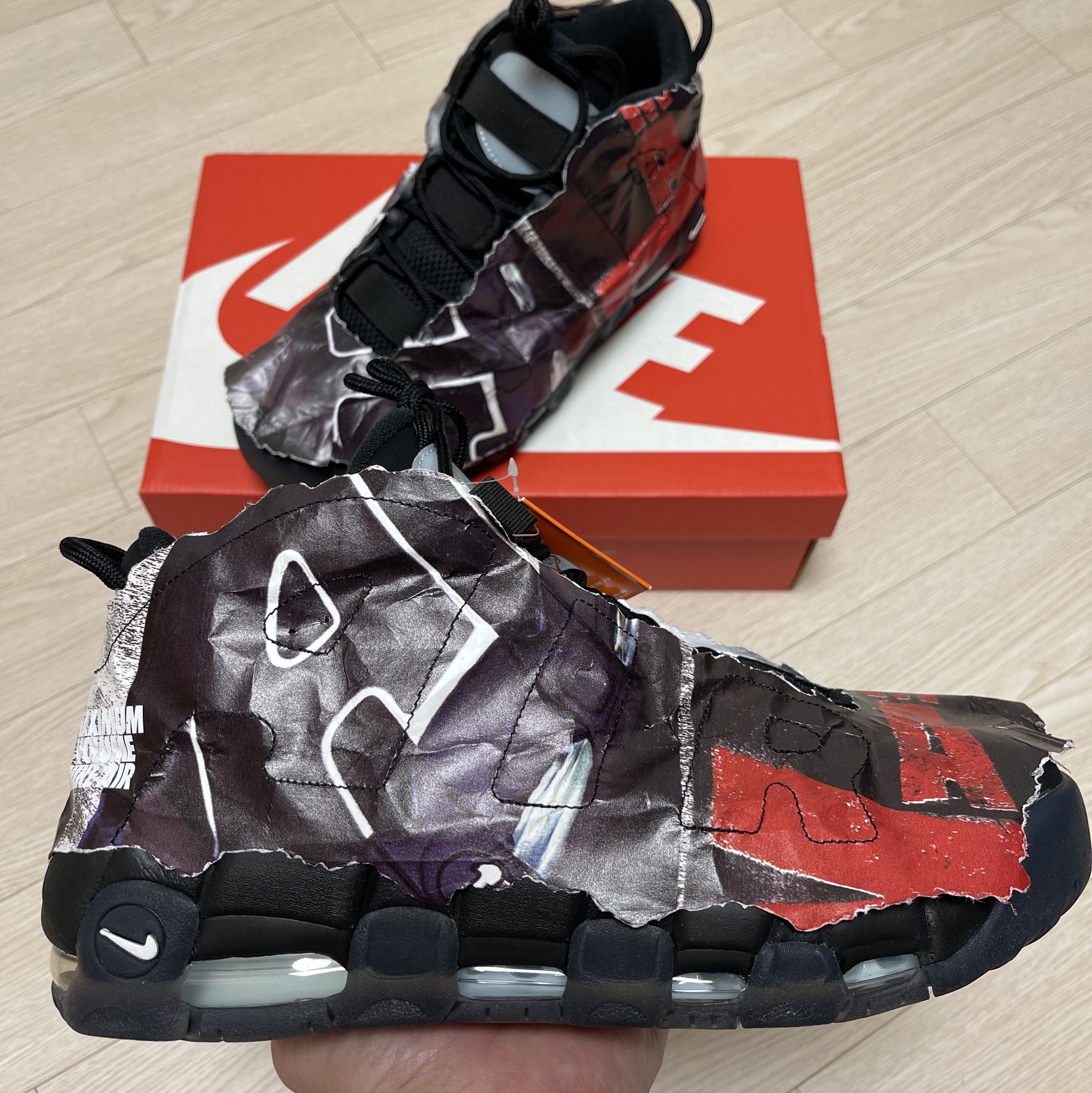 Nike Air More Uptempo 96 Maximum Volume 착용 스타일