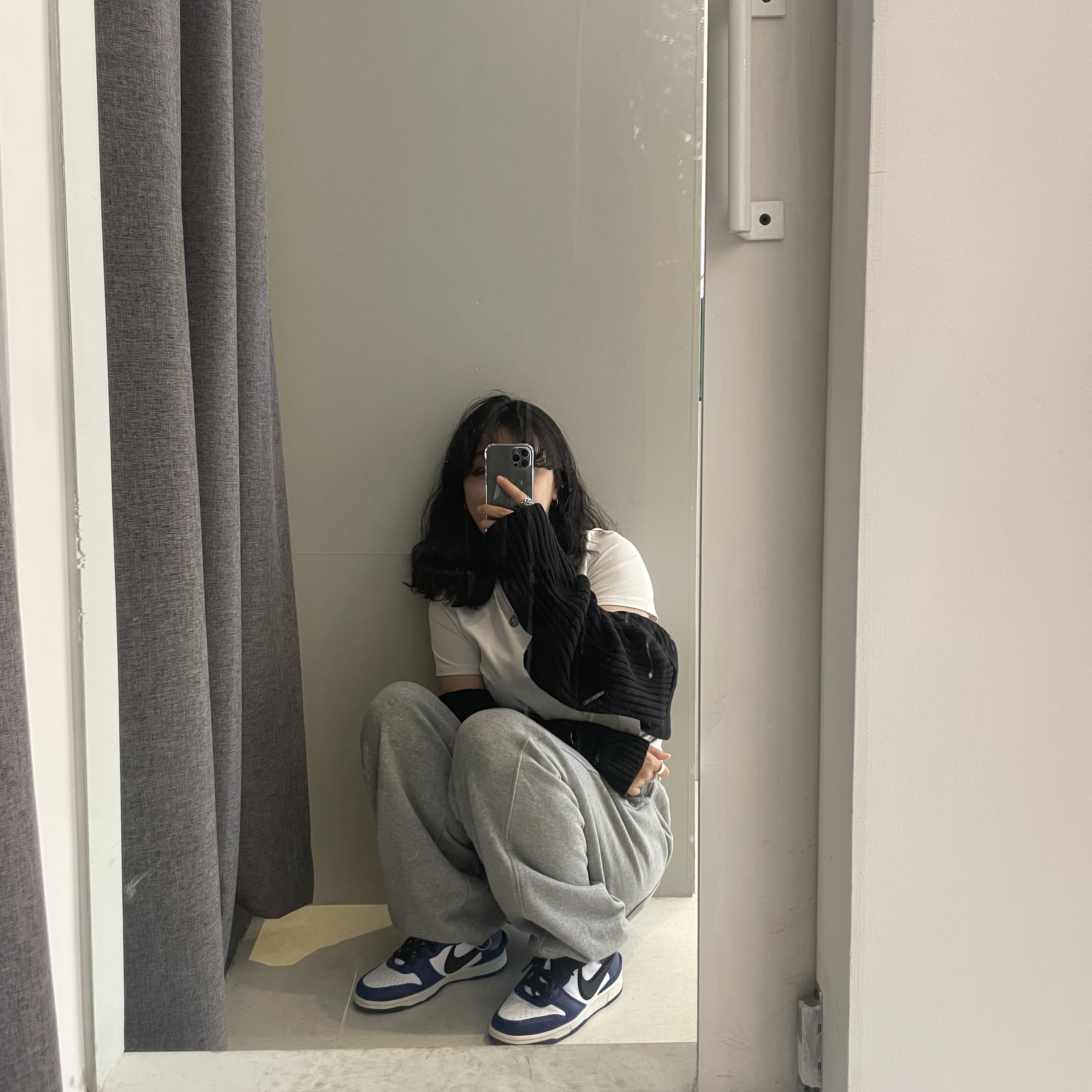 Nike x Ambush Dunk High Deep Royal Blue 착용 스타일