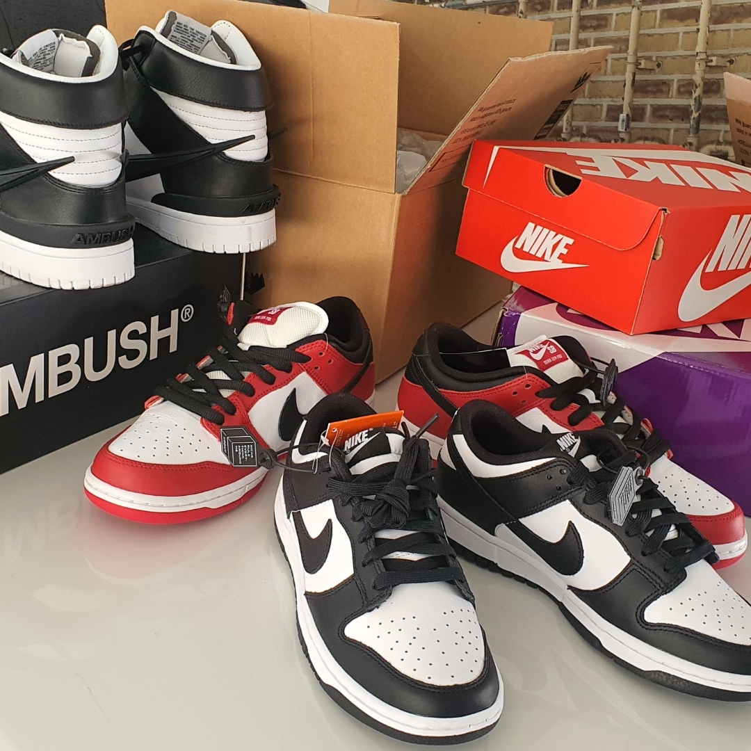 Nike SB Dunk Low Pro Chicago, Nike Dunk Low Retro Black 착용 스타일