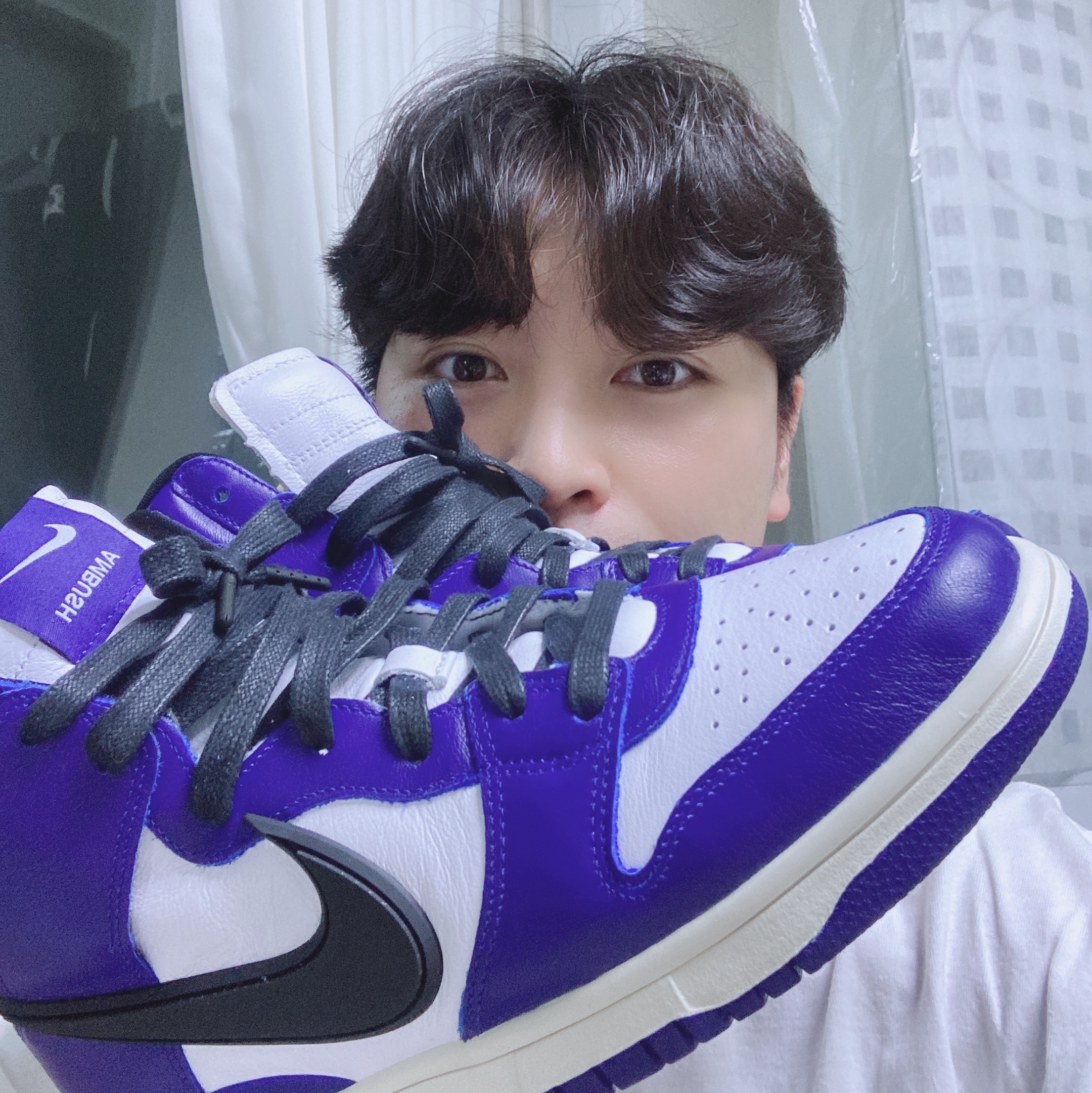 Nike x Ambush Dunk High Deep Royal Blue 착용 스타일 - 2