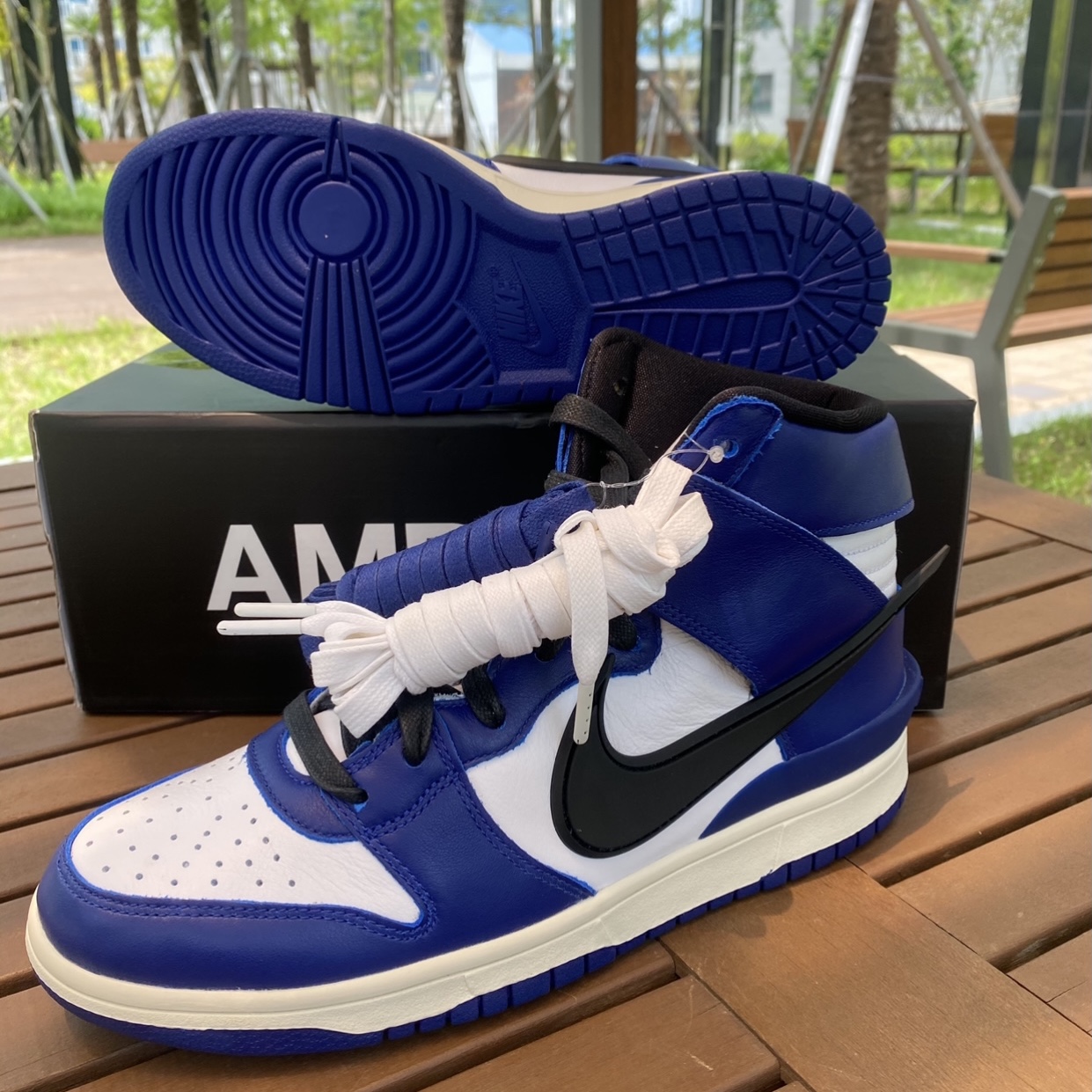 Nike x Ambush Dunk High Deep Royal Blue 착용 스타일 - 3