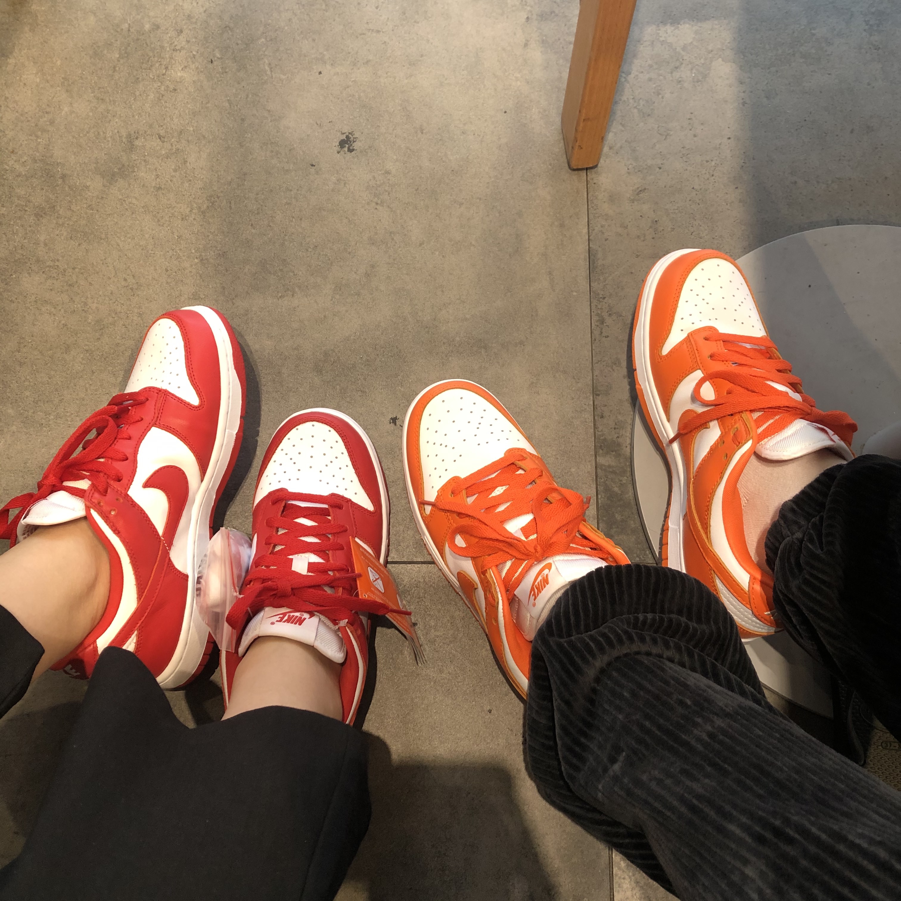 Nike Dunk Low SP University Red 2020, Nike Dunk Low SP Syracuse 2020 착용 스타일 - 2