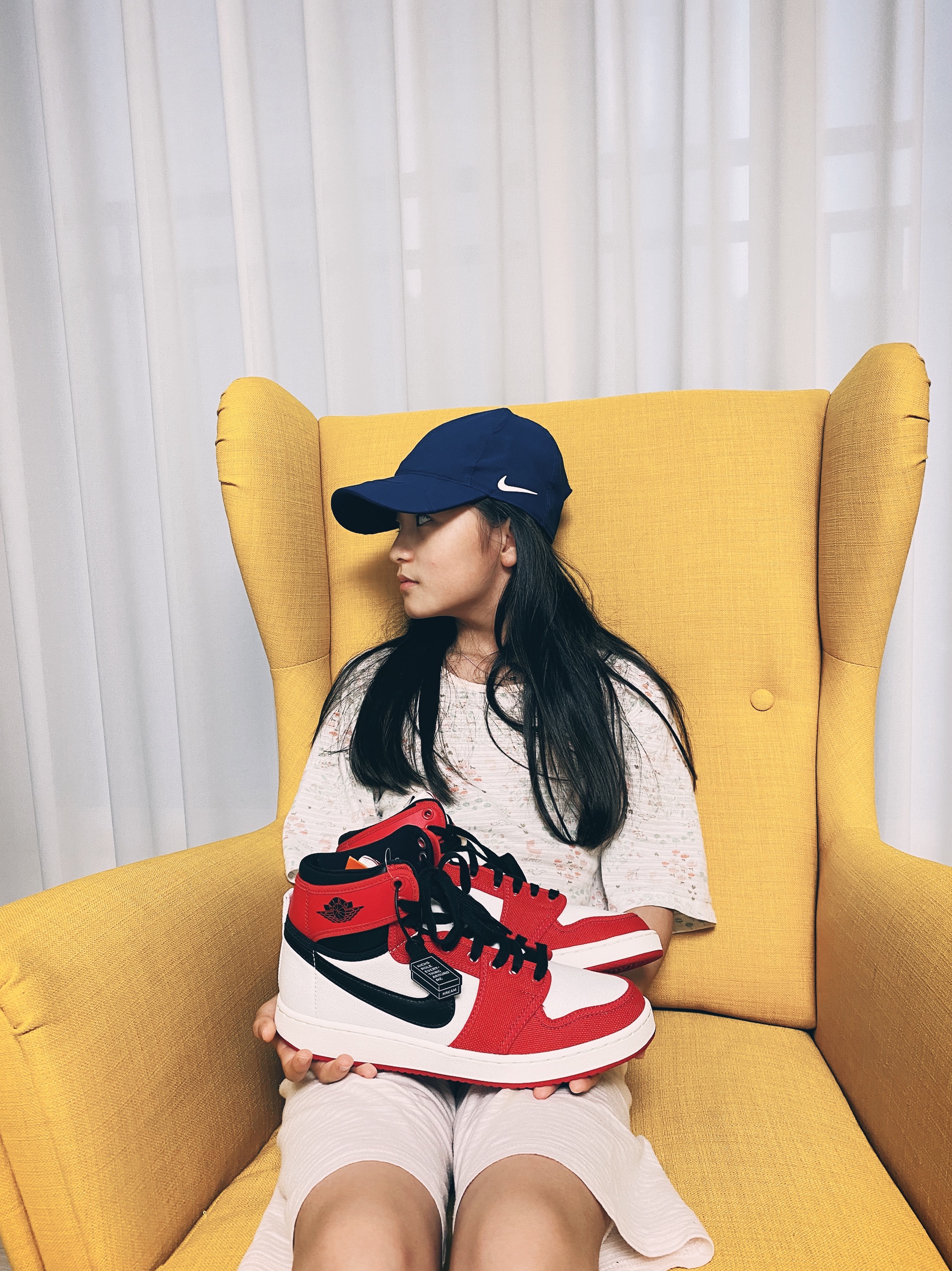 Jordan 1 KO Chicago 2021, Nike x Drake Nocta Cardinal Stock Essential Cap Navy 착용 스타일