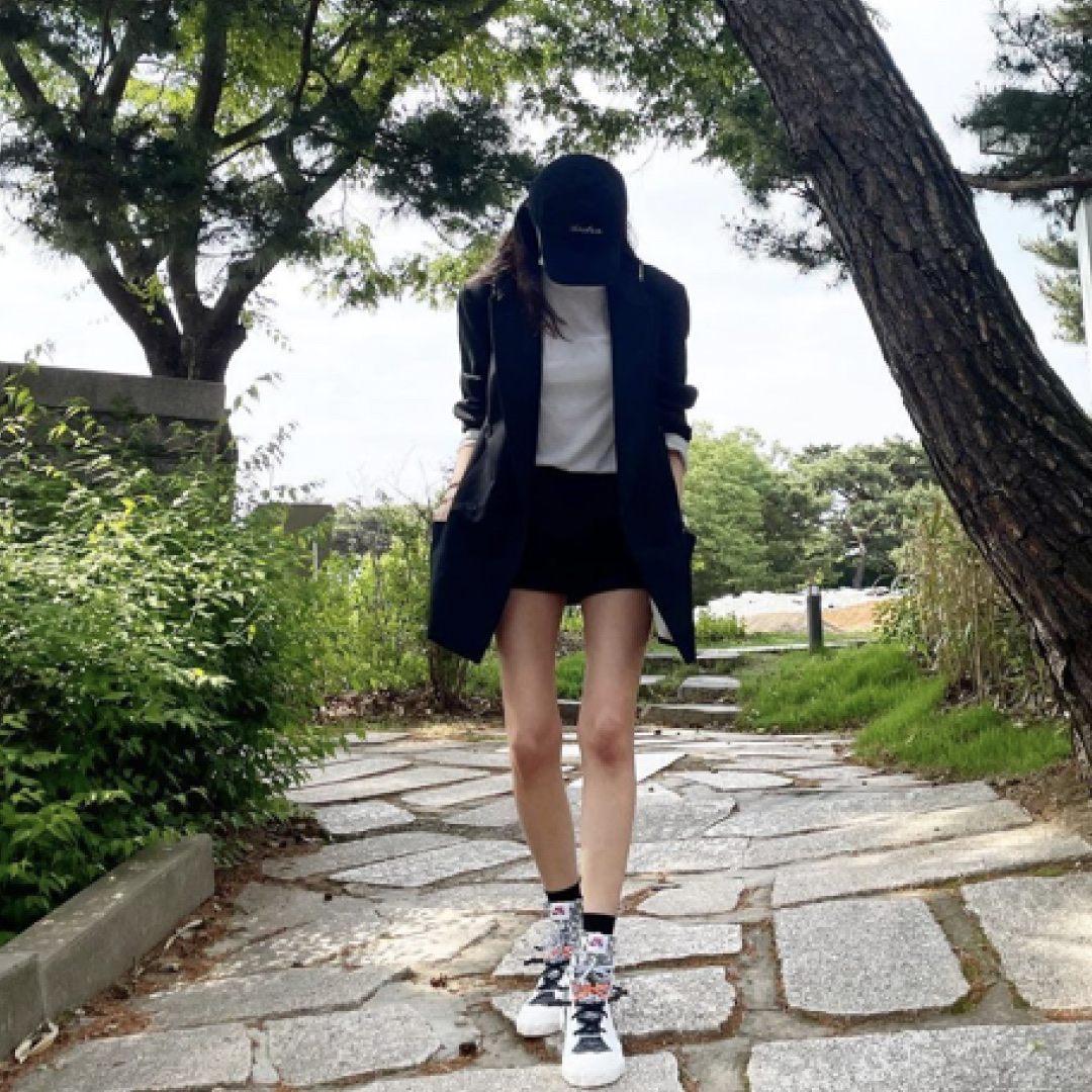 Nike x Readymade Blazer Mid White 착용 스타일 - 4