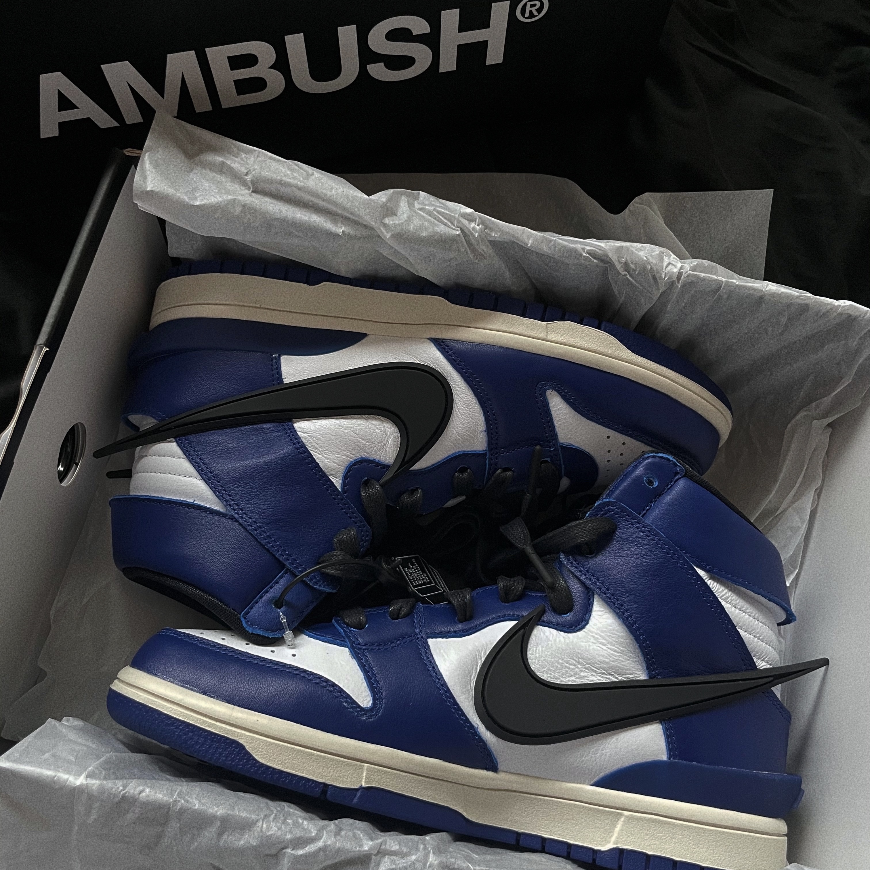 Nike x Ambush Dunk High Deep Royal Blue 착용 스타일