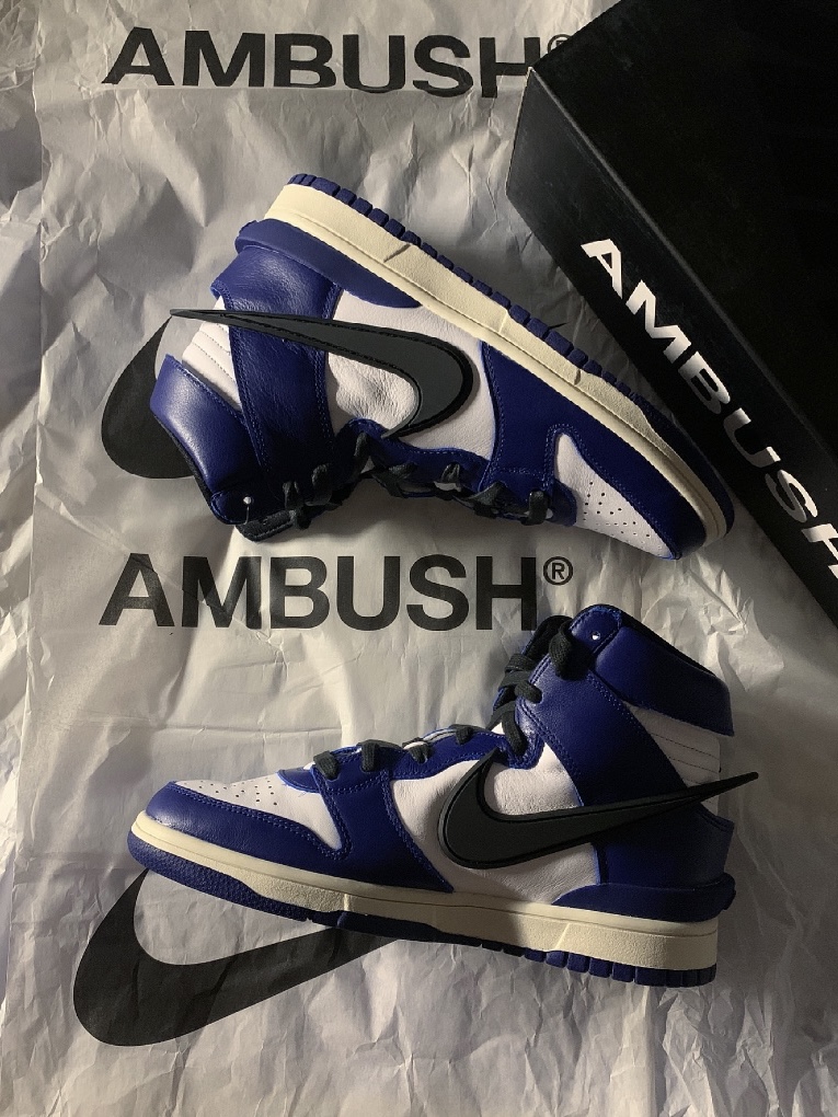 Nike x Ambush Dunk High Deep Royal Blue 착용 스타일