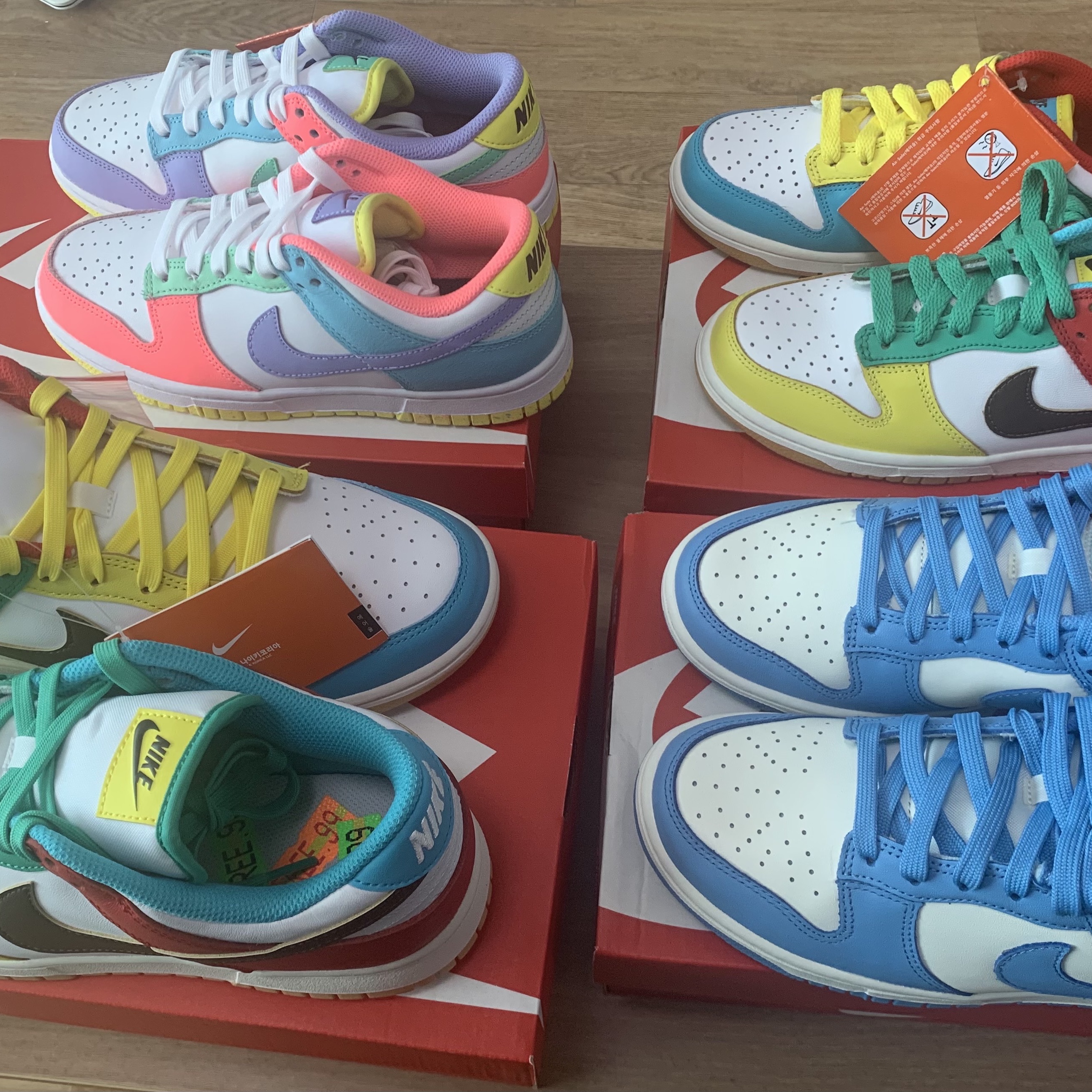 (W) Nike Dunk Low Coast, Nike Dunk Low SE Free.99 White 착용 스타일