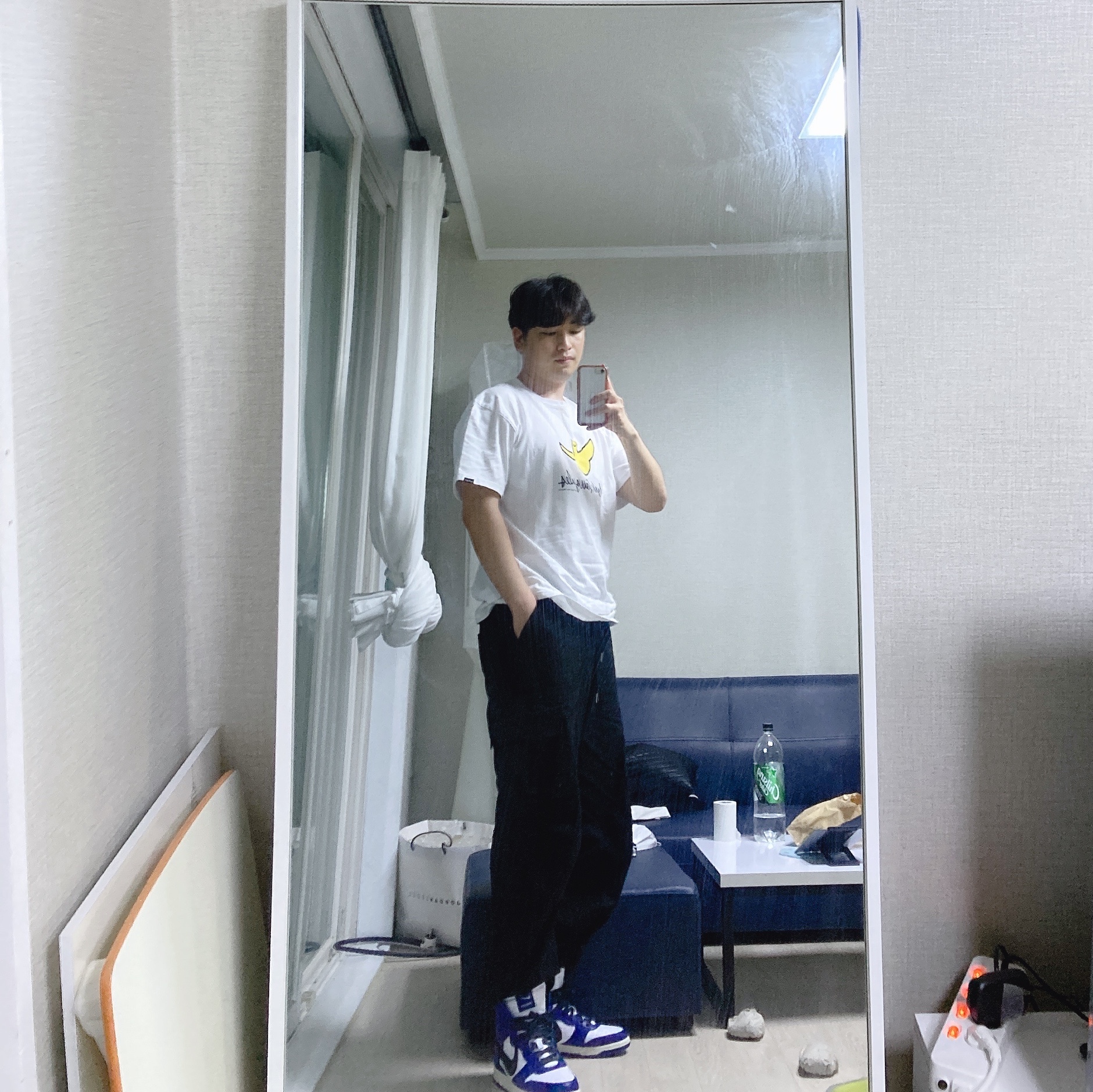 Nike x Ambush Dunk High Deep Royal Blue 착용 스타일 - 4