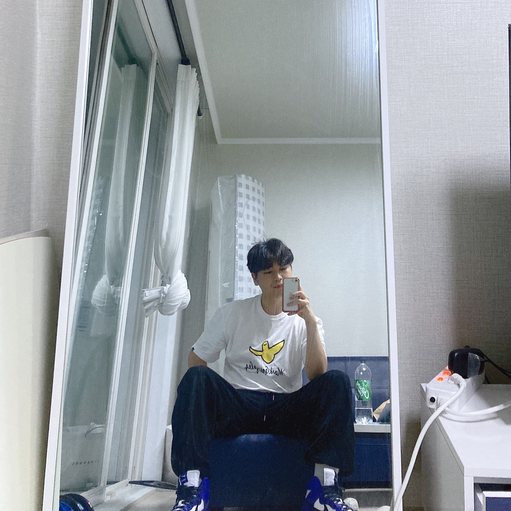 Nike x Ambush Dunk High Deep Royal Blue 착용 스타일 - 5