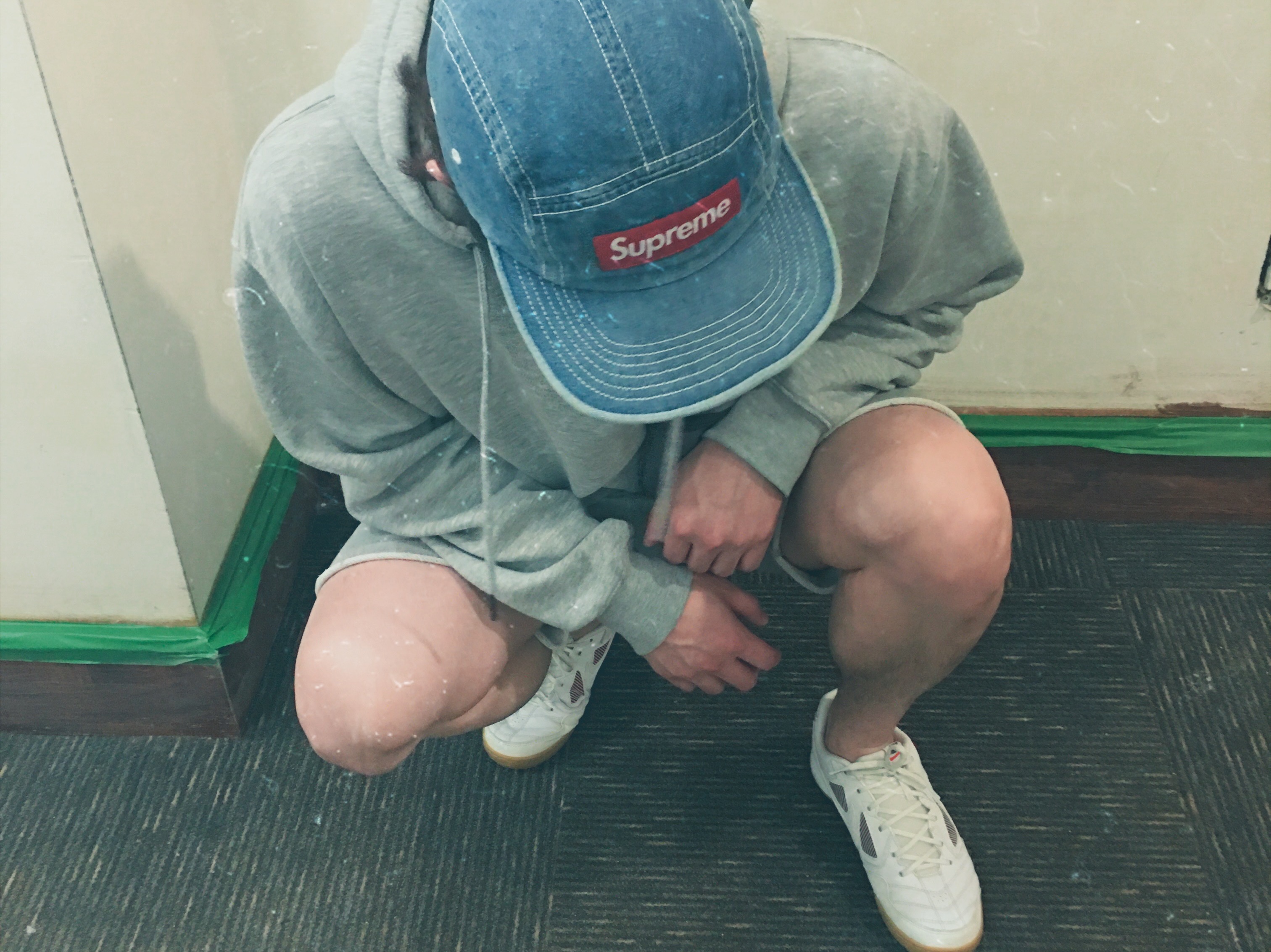 Supreme Washed Chino Twill Camp Cap Denim - 21SS, Nike x Supreme SB Gato Light Armory Blue 착용 스타일