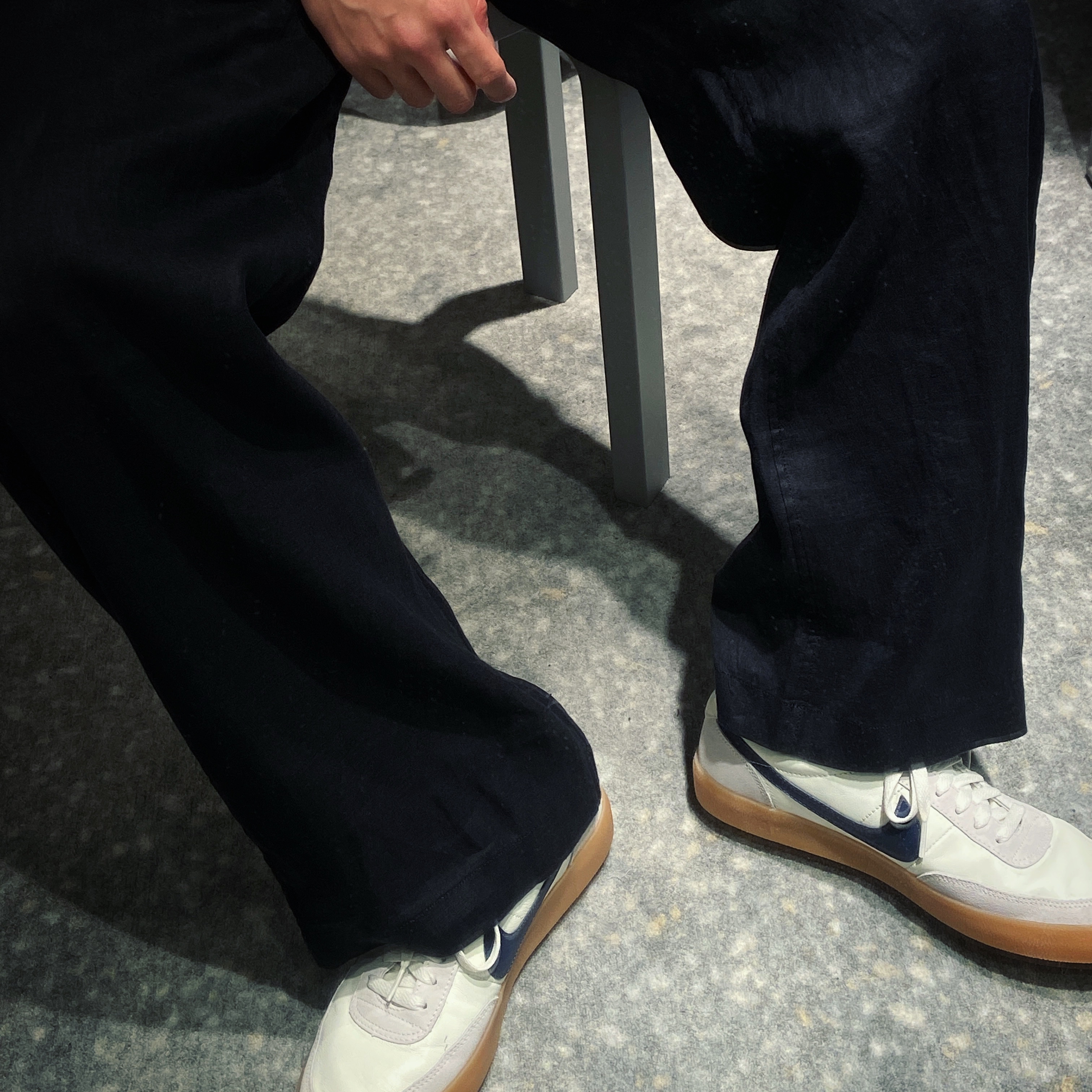 Nike x J.Crew Killshot 2 Sail Midnight Navy 착용 스타일