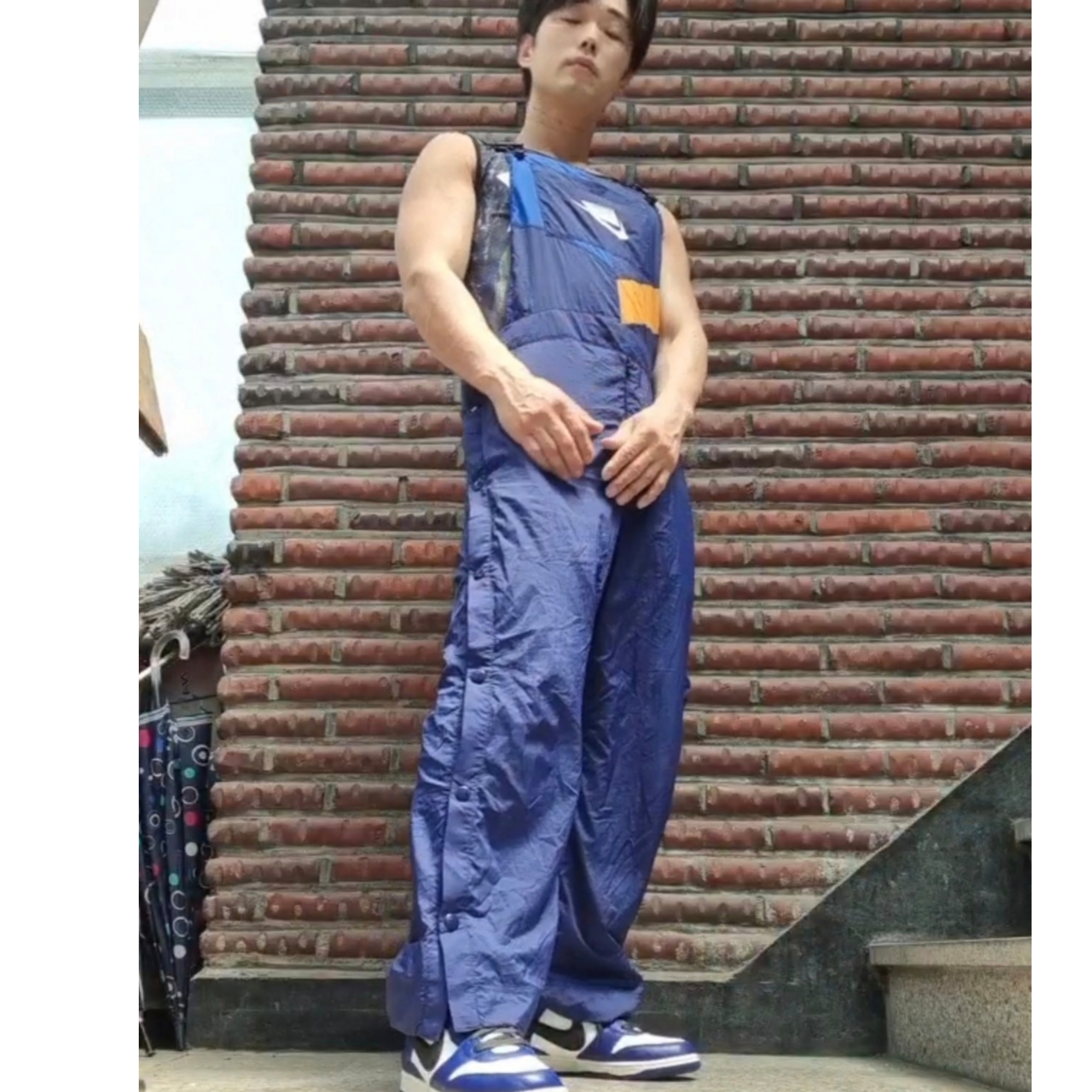 Nike x Ambush Dunk High Deep Royal Blue 착용 스타일 - 3