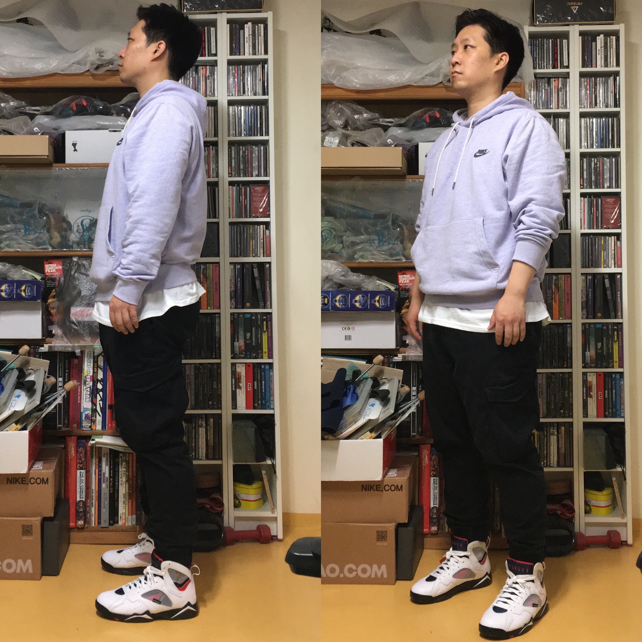 Jordan 7 x Paris Saint-Germain Retro 착용 스타일