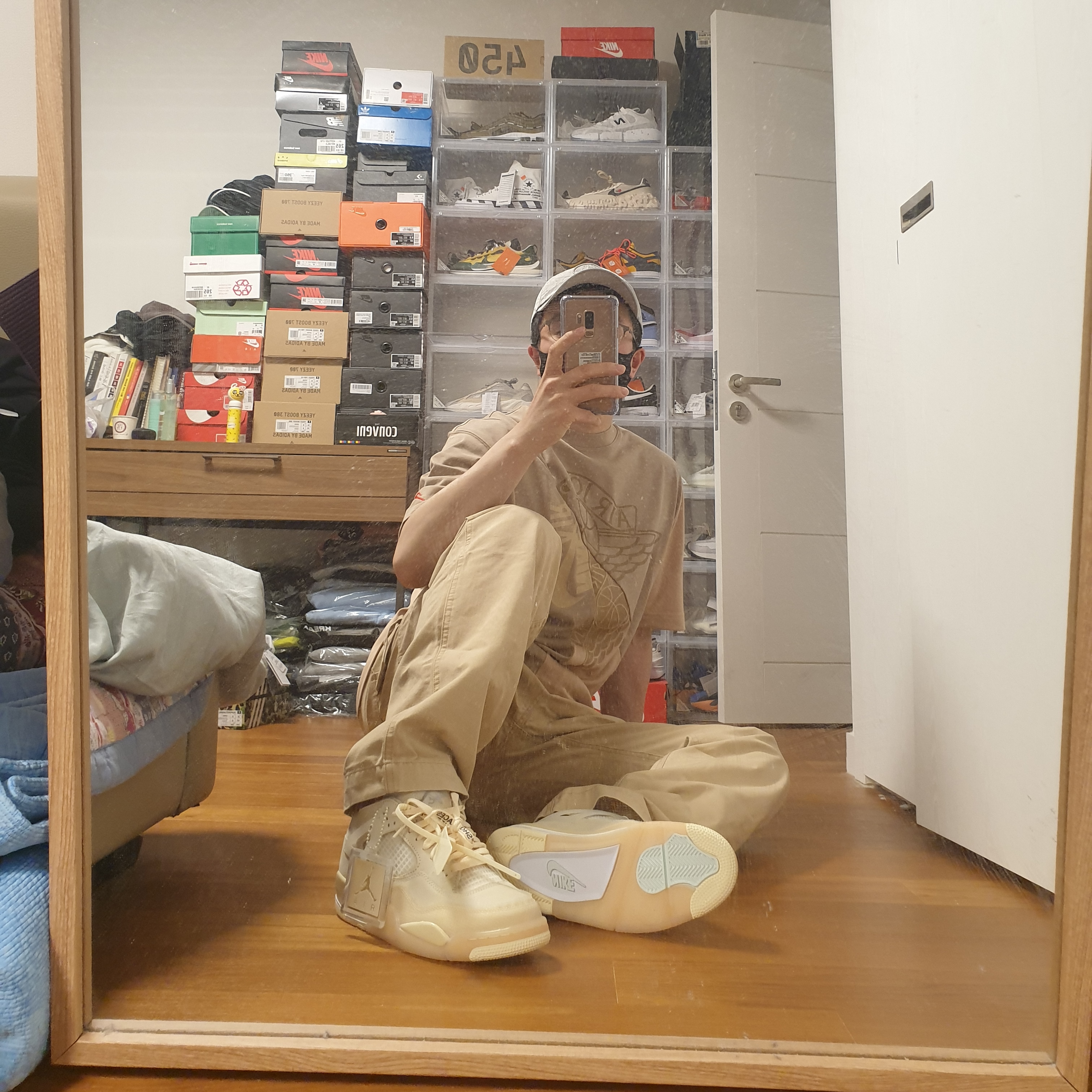 Jordan x Travis Scott S/S Top - Asia, Jordan x Travis Scott Canvas Pants - US/EU 착용 스타일 - 3
