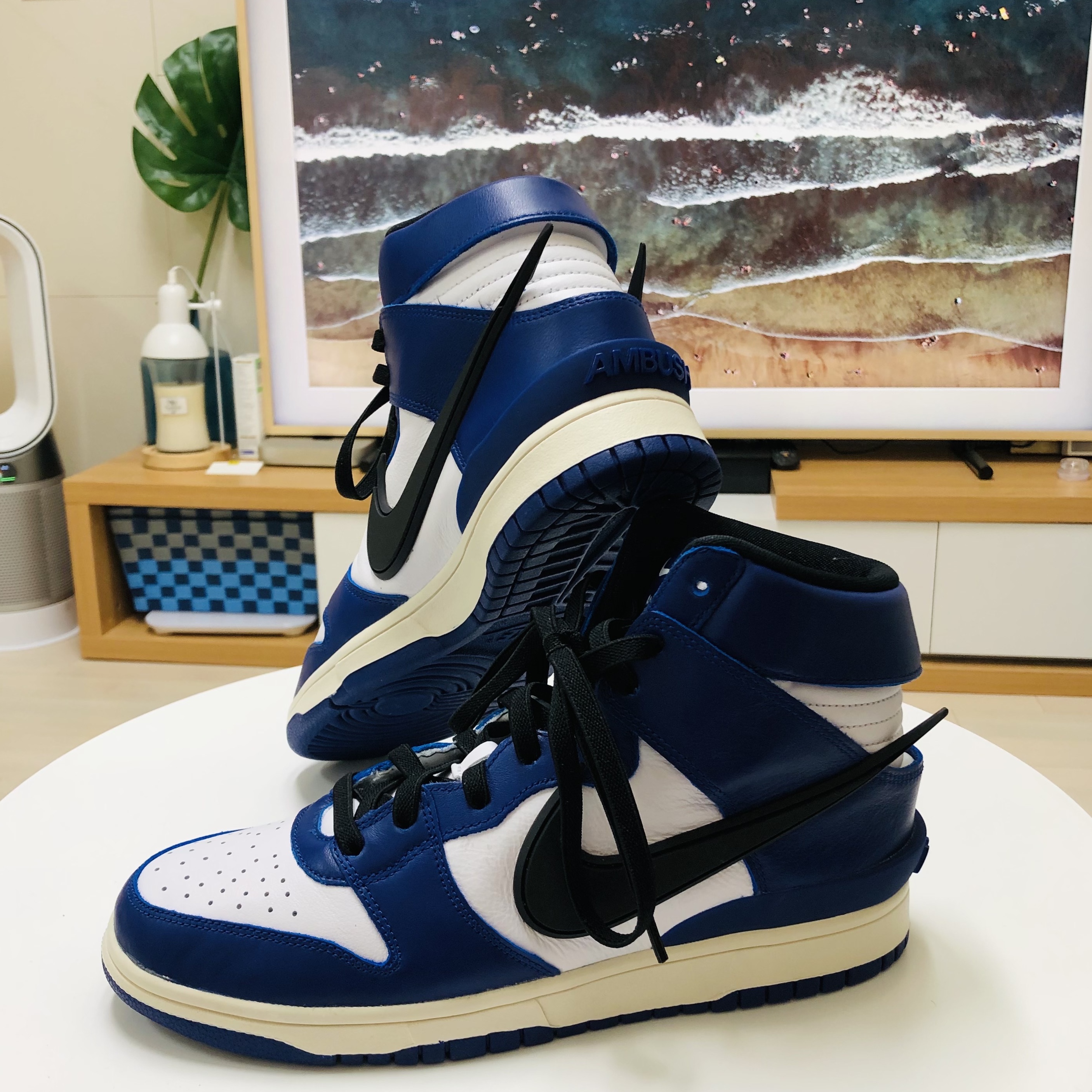 Nike x Ambush Dunk High Deep Royal Blue 착용 스타일