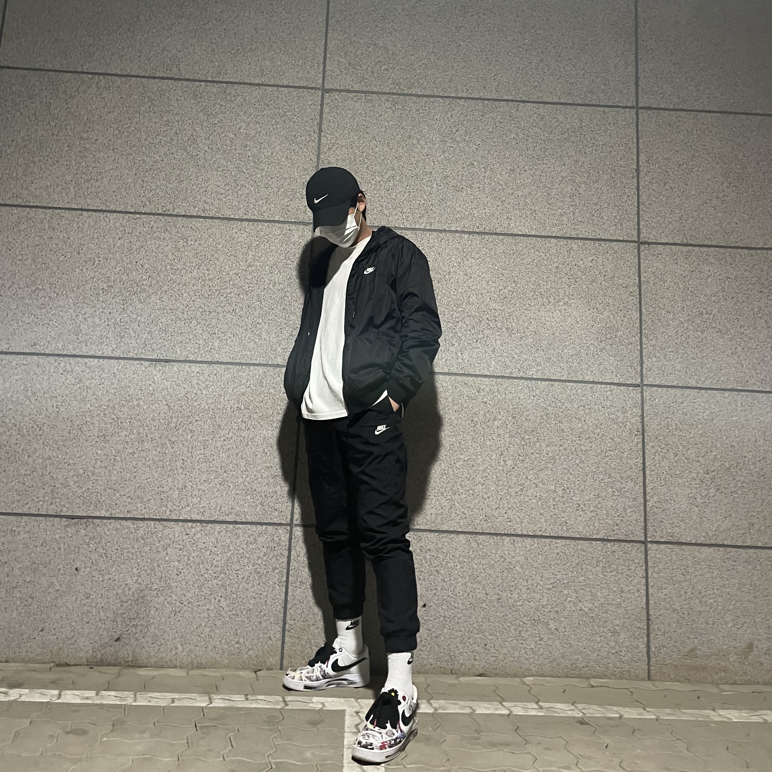 Nike x Peaceminusone Air Force 1 Low Para-Noise 2.0 착용 스타일