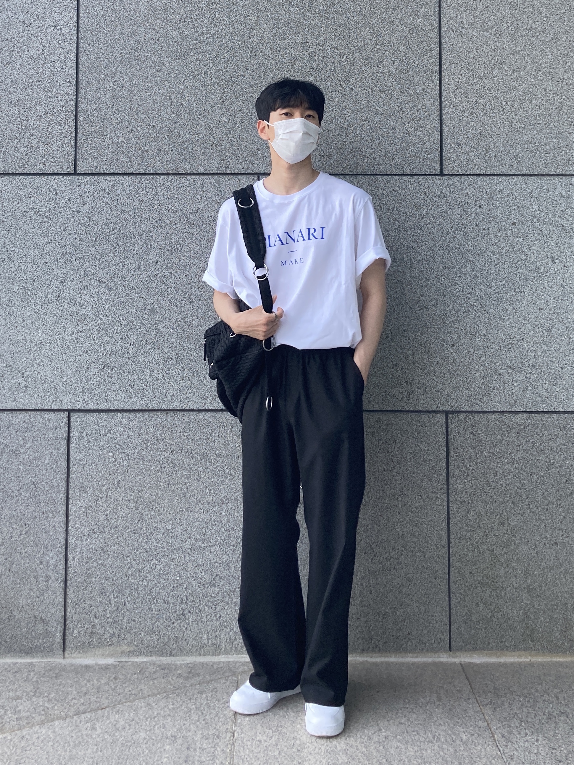 Nike Air Force 1 '07 Low White 착용 스타일 - 1