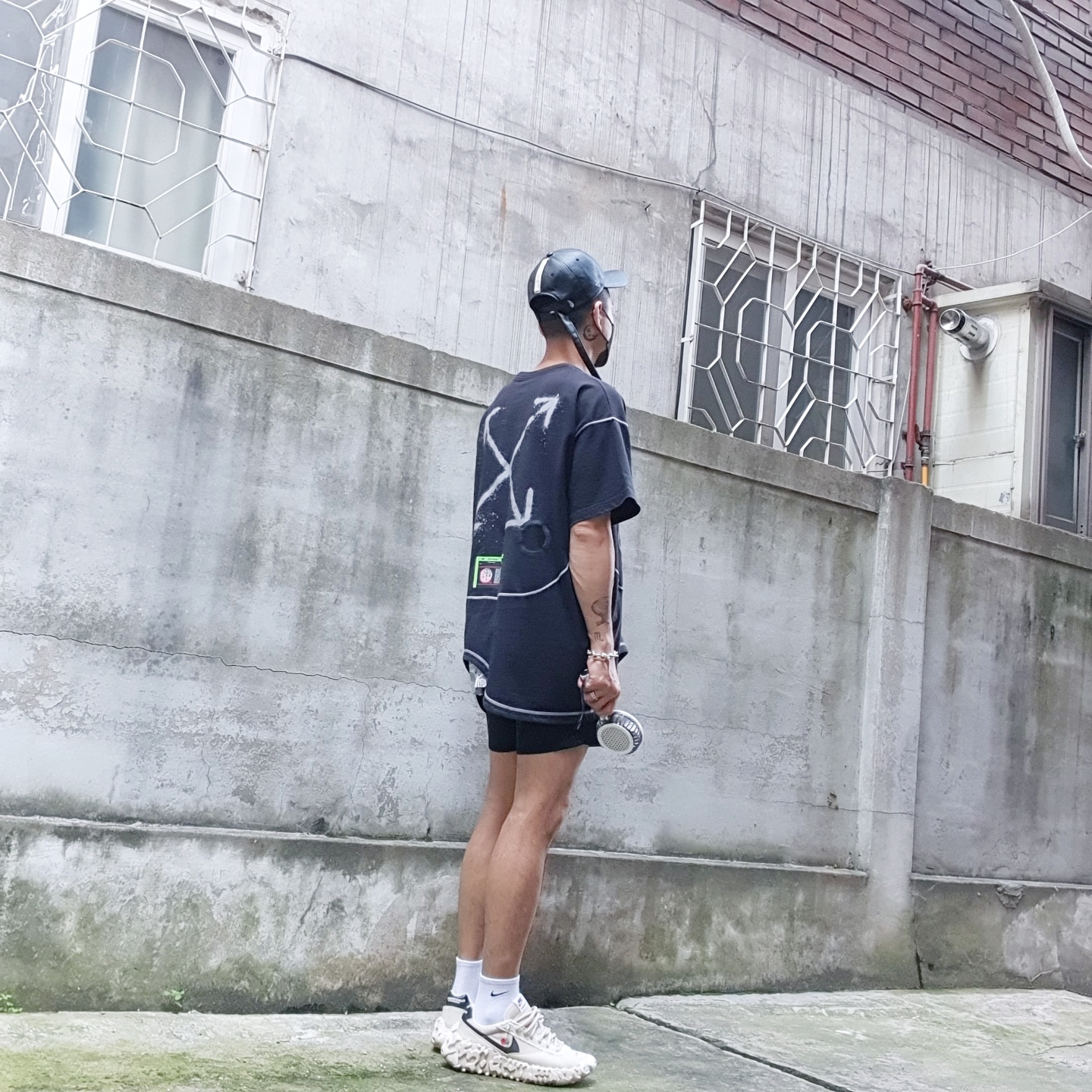Nike x Off-White NRG RU Short Sleeve T-Shirt, Nike x Undercover Overbreak SP Overcast 착용 스타일 - 2