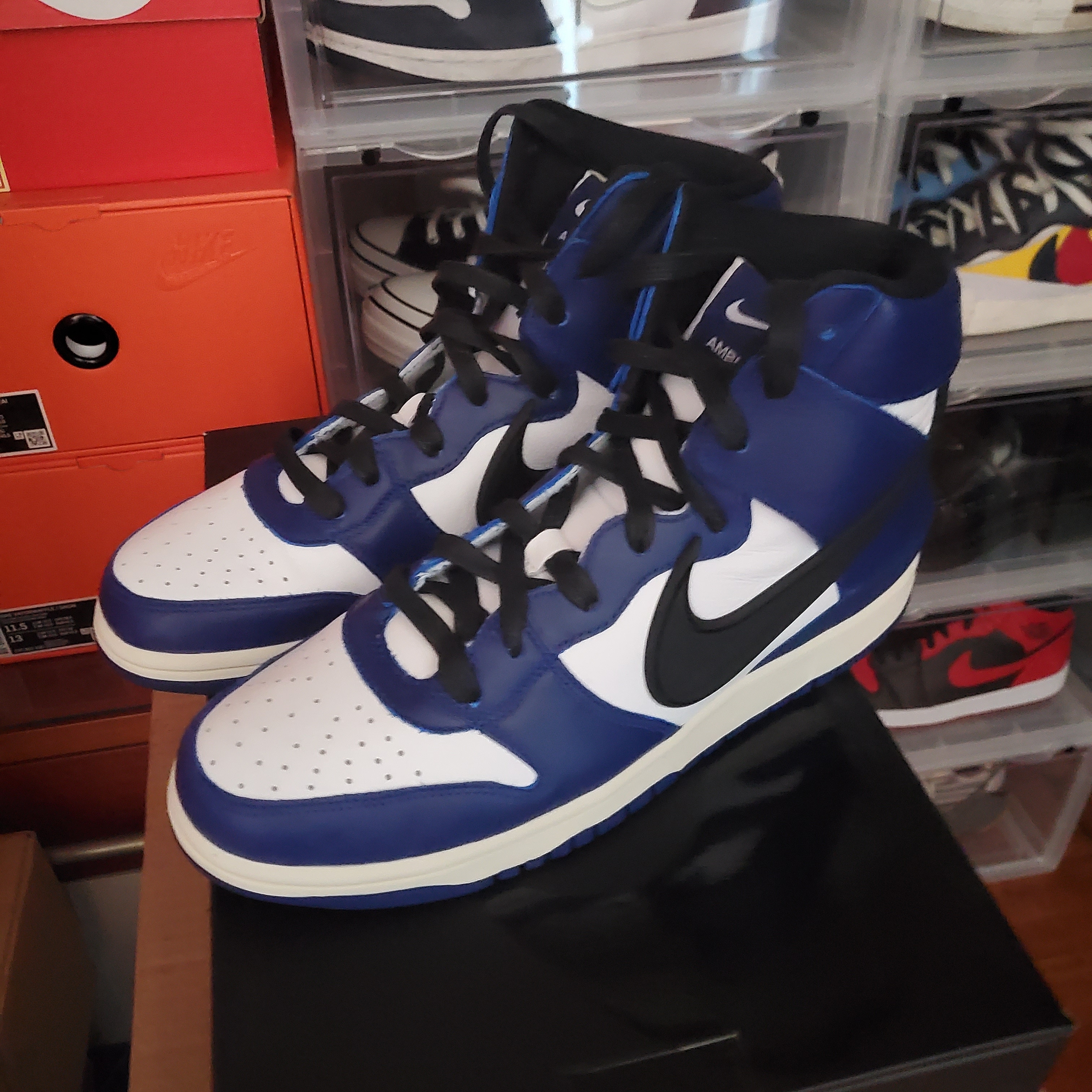 Nike x Ambush Dunk High Deep Royal Blue 착용 스타일