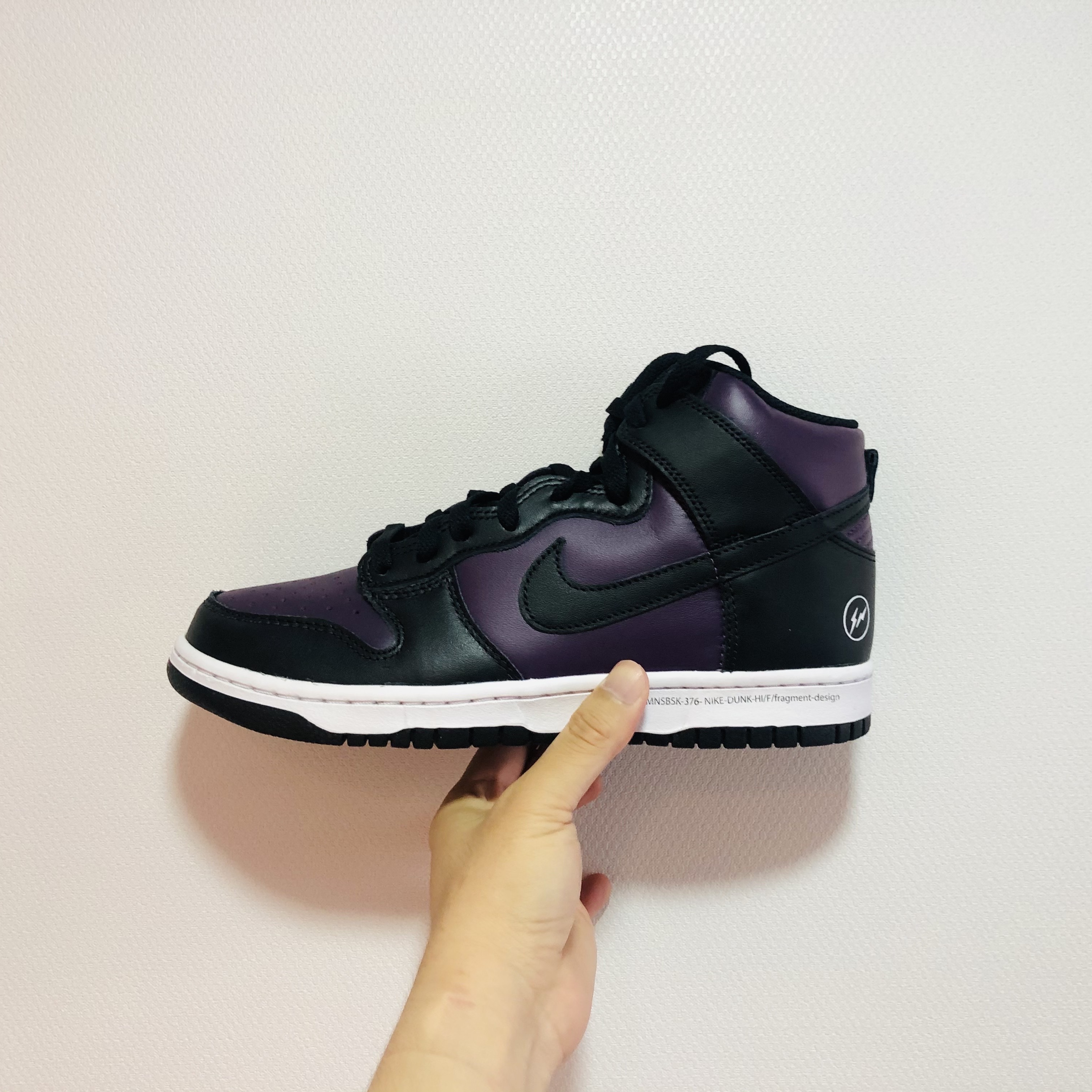 Nike x Fragment Dunk High Black 착용 스타일