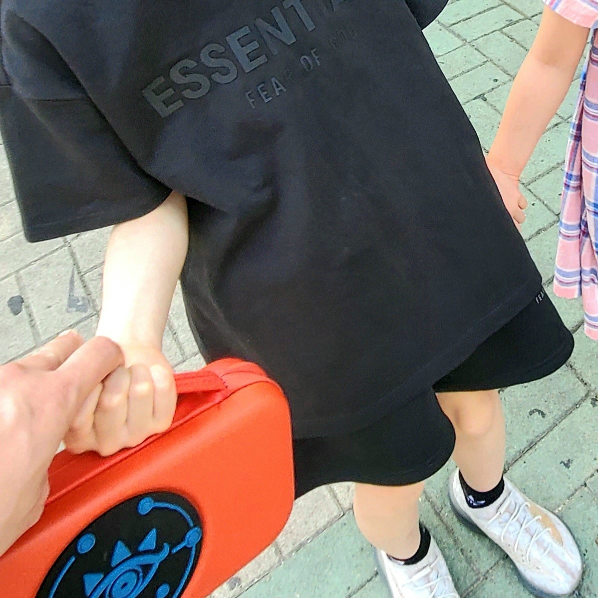 Essentials Sweatshorts Black - 21SS, Essentials T-Shirt Black - 21SS 착용 스타일 - 2