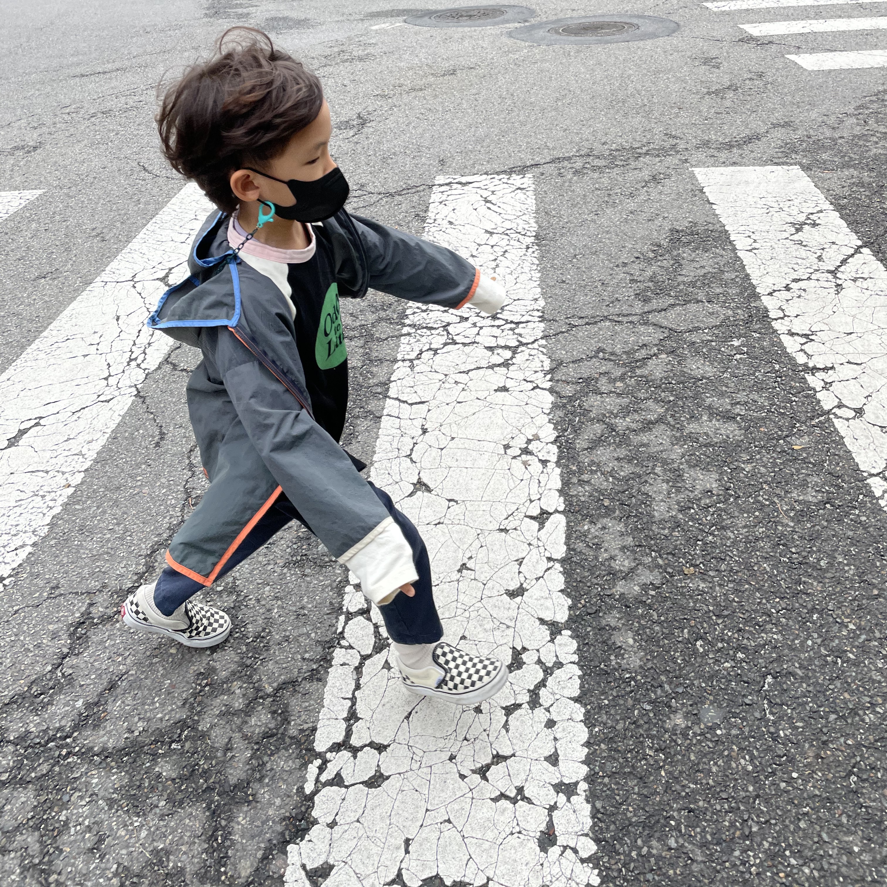 Vans Slip-On Checkerboard 착용 스타일 - 2