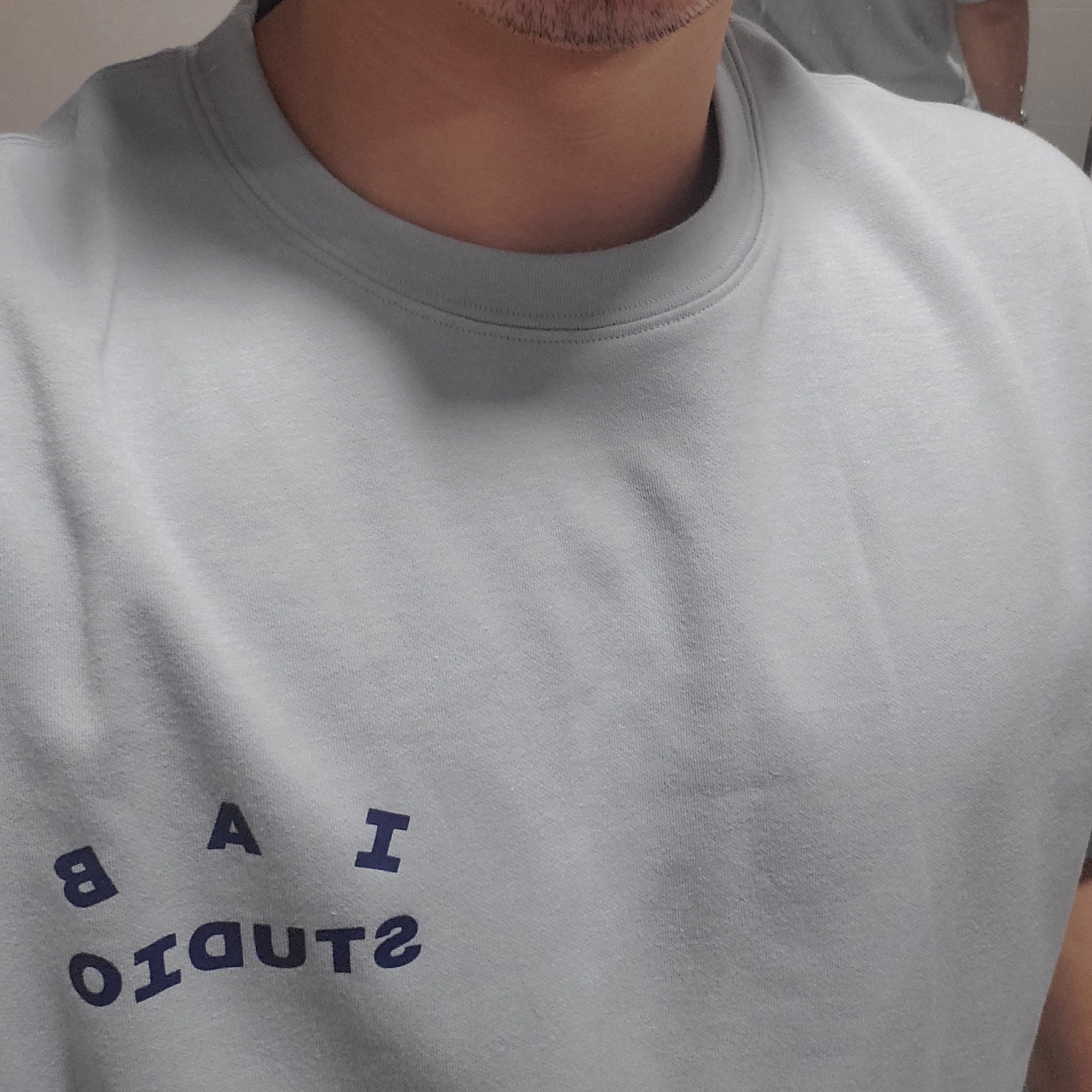 IAB Studio T-Shirt Ash Blue - 21SS 착용 스타일 - 2