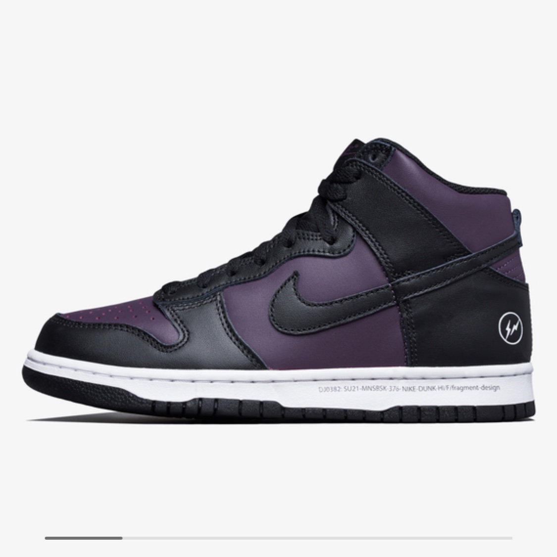 Nike x Fragment Dunk High Black 착용 스타일 - 2