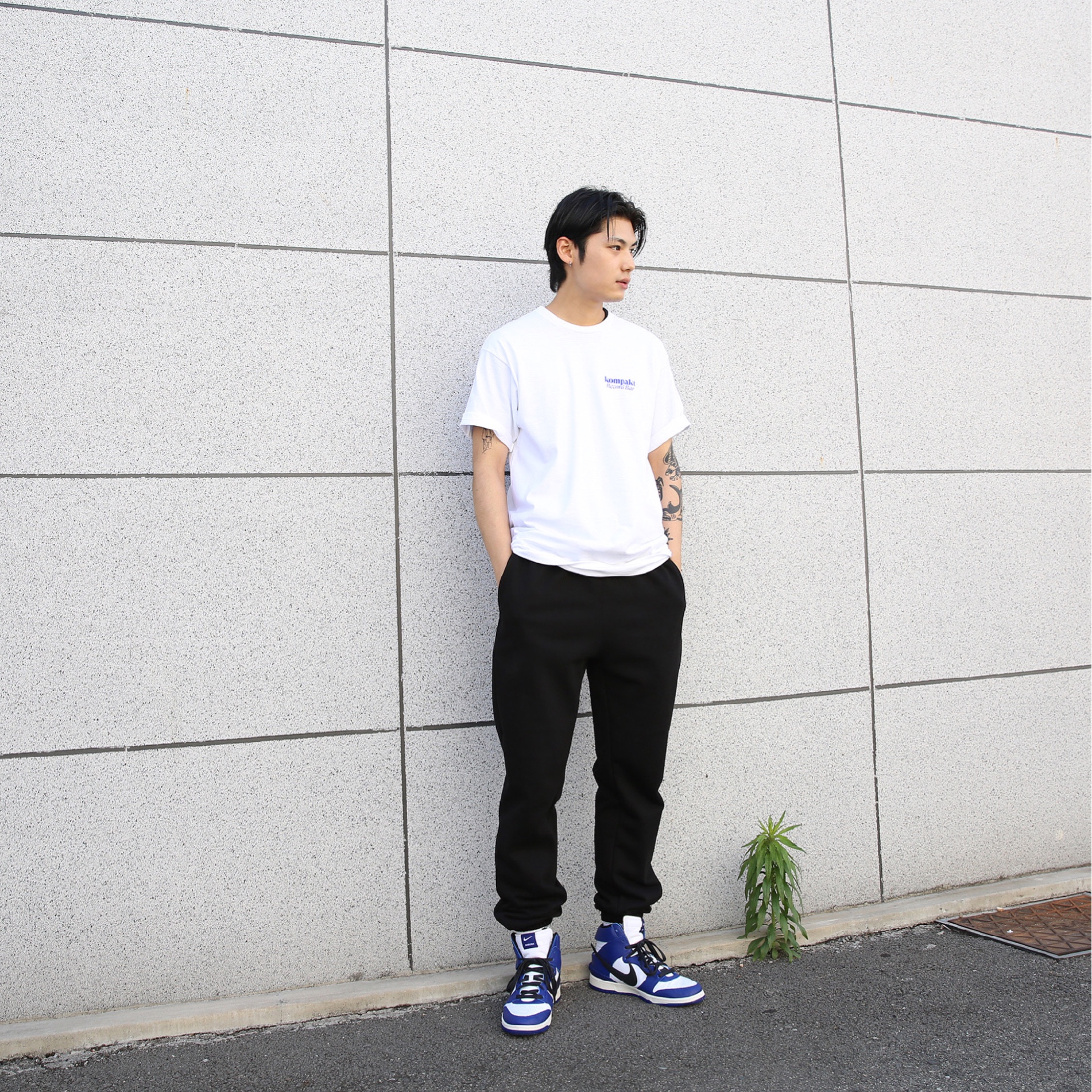 Nike x Ambush Dunk High Deep Royal Blue 착용 스타일