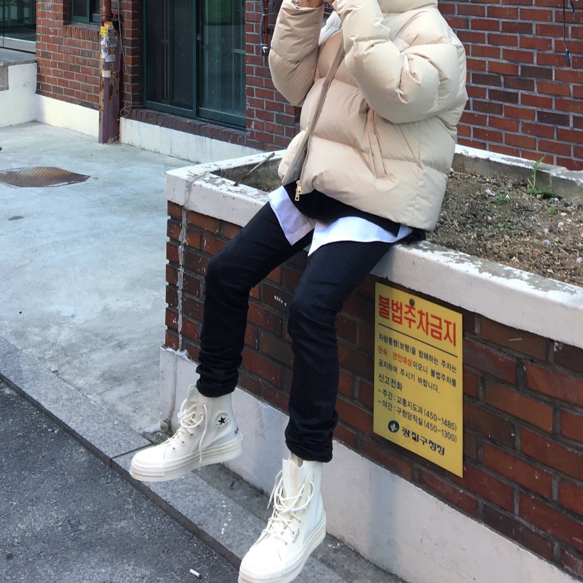 Converse x Ambush Chuck 70 Hi White 착용 스타일