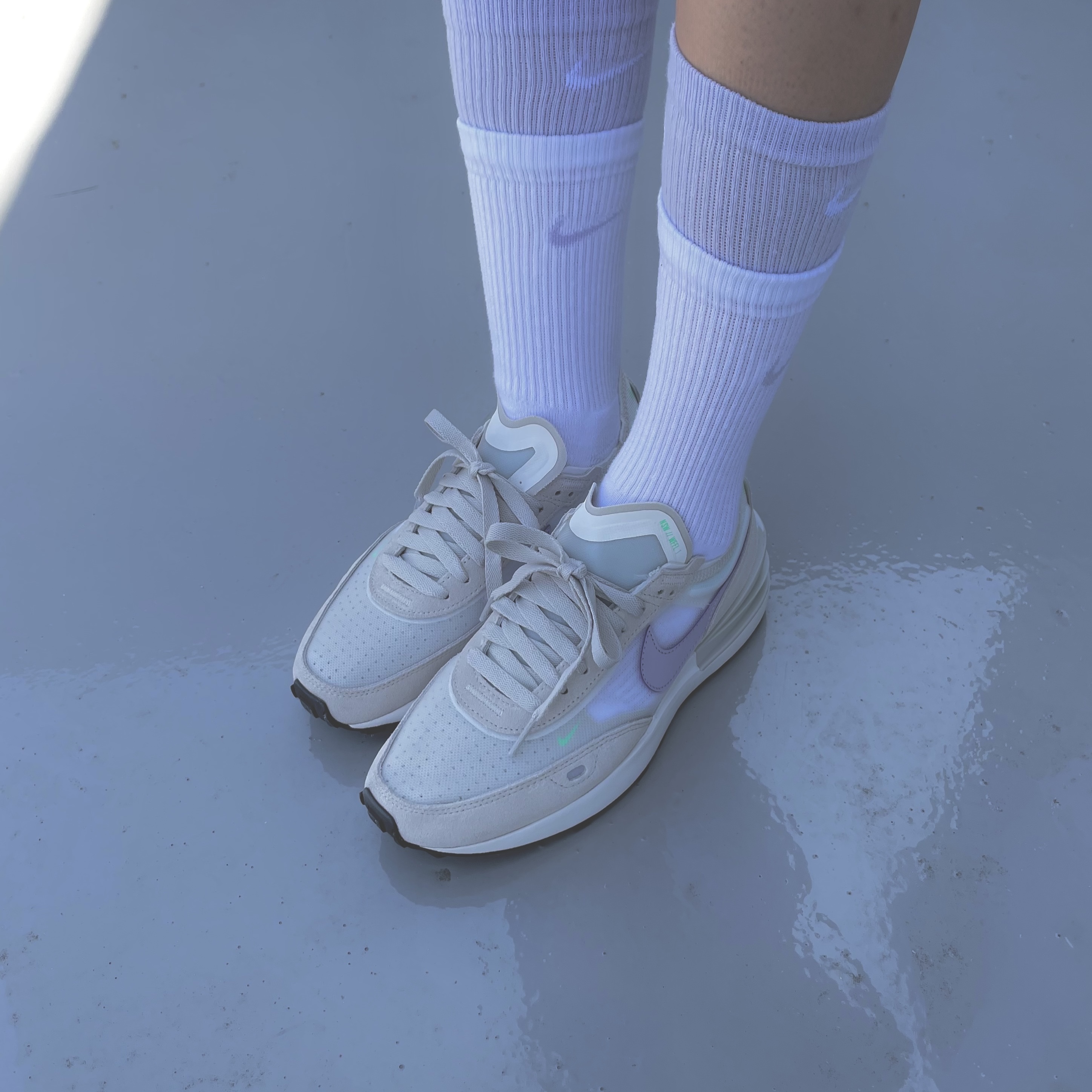 (W) Nike Waffle One Underbrush 착용 스타일