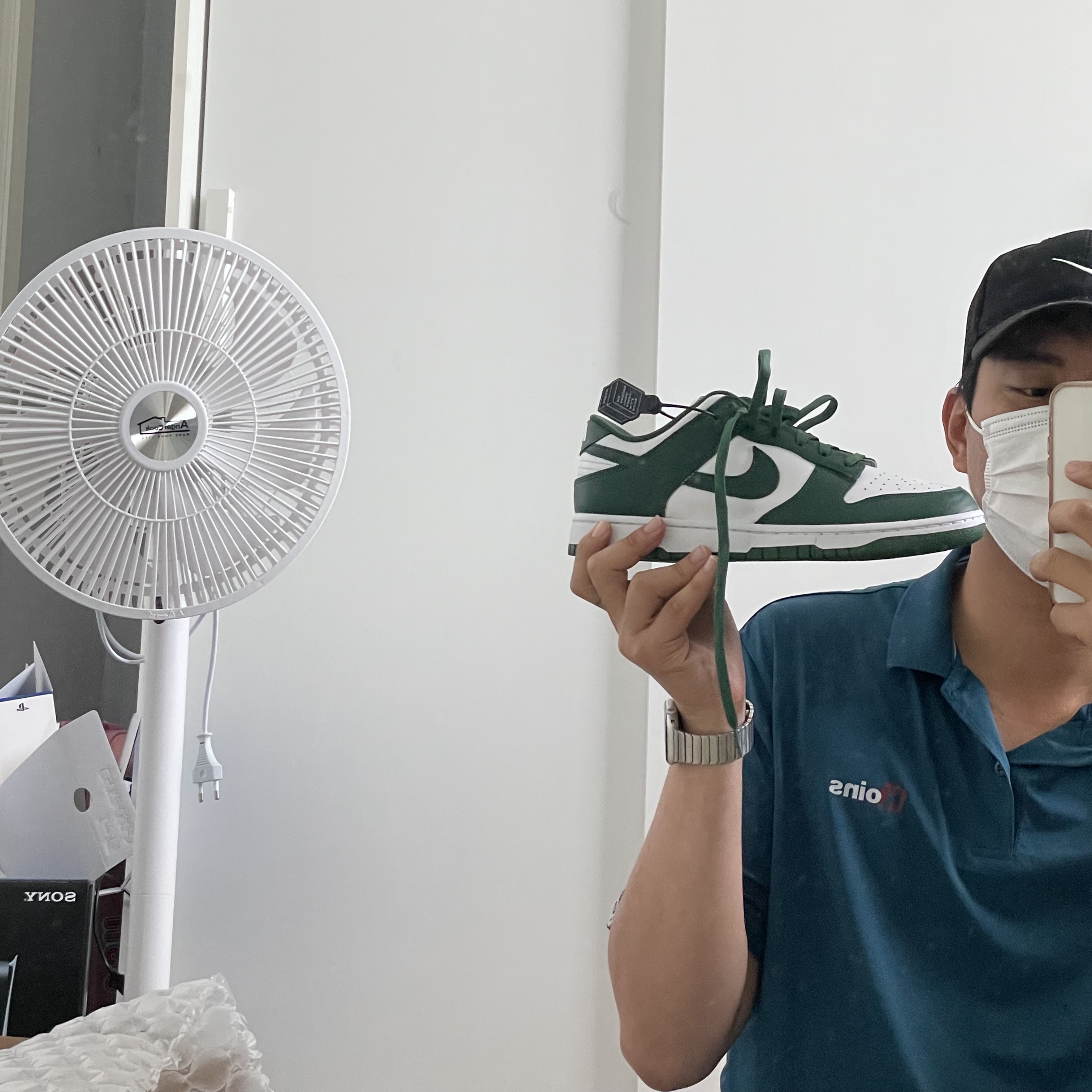 Nike Dunk Low Retro Varsity Green 착용 스타일