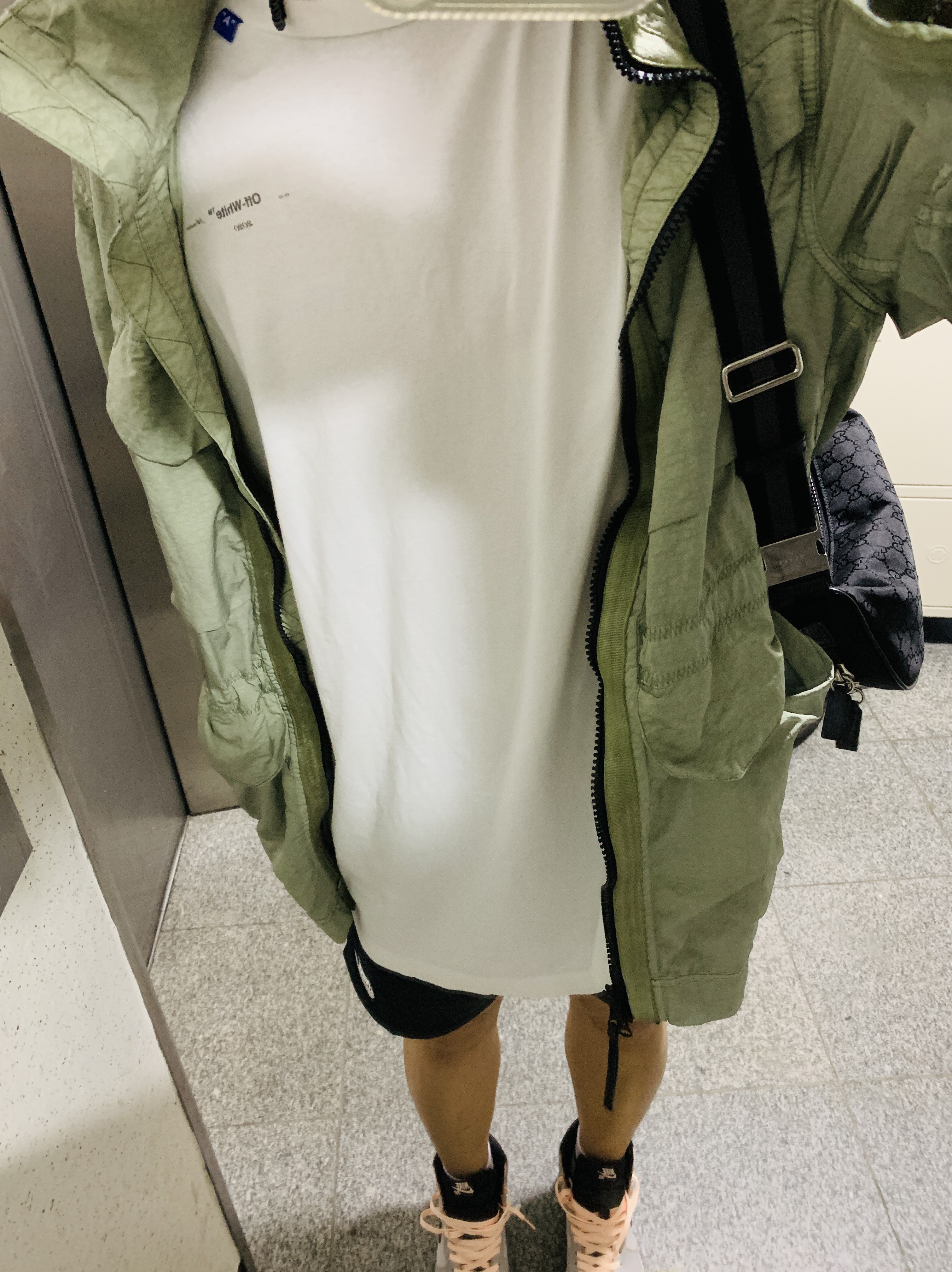 Nike Tech Pack High Density M65 Jacket Jade Stone - Asia, Jordan 1 Retro High OG Defiant SB NYC to Paris 착용 스타일 - 1