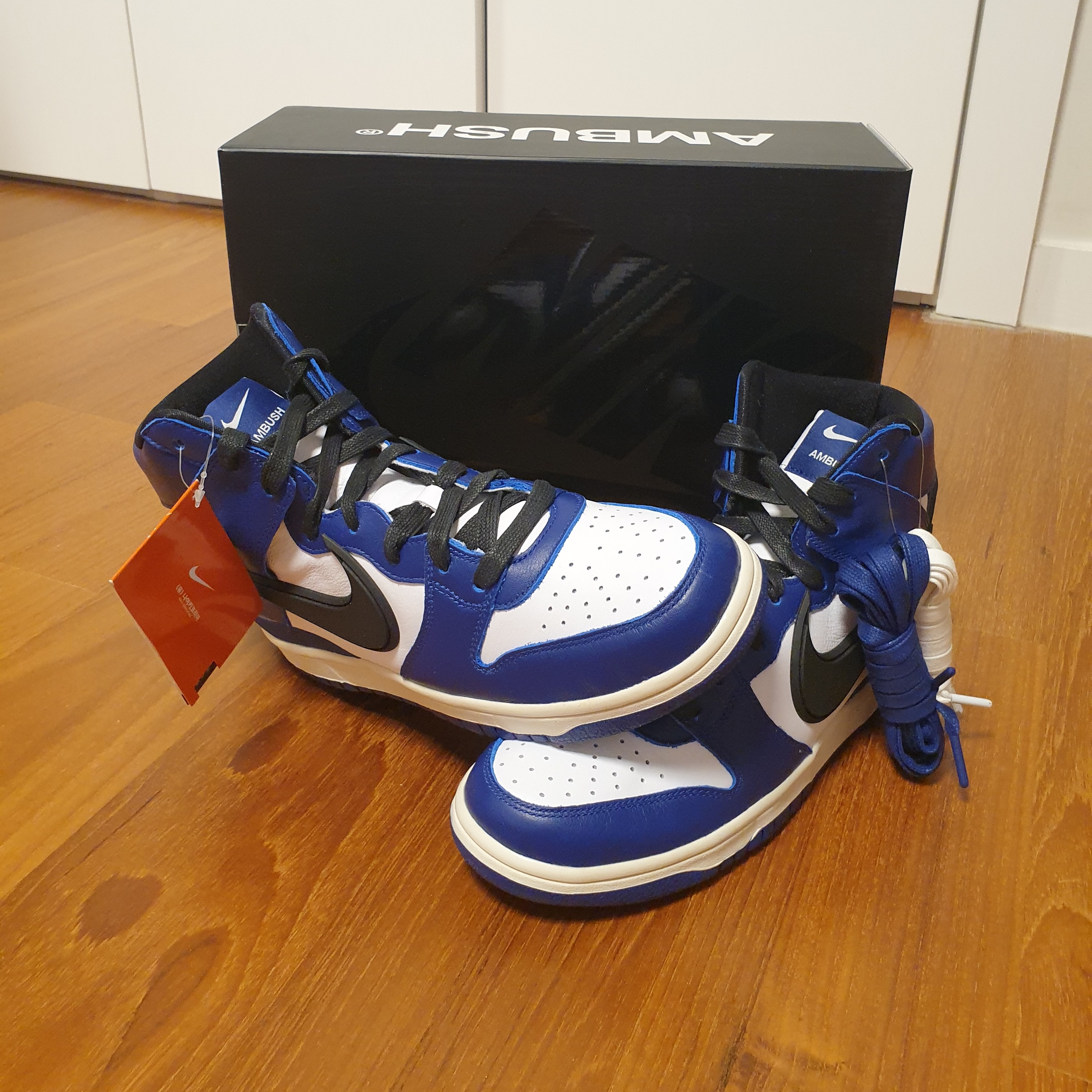 Nike x Ambush Dunk High Deep Royal Blue 착용 스타일 - 2