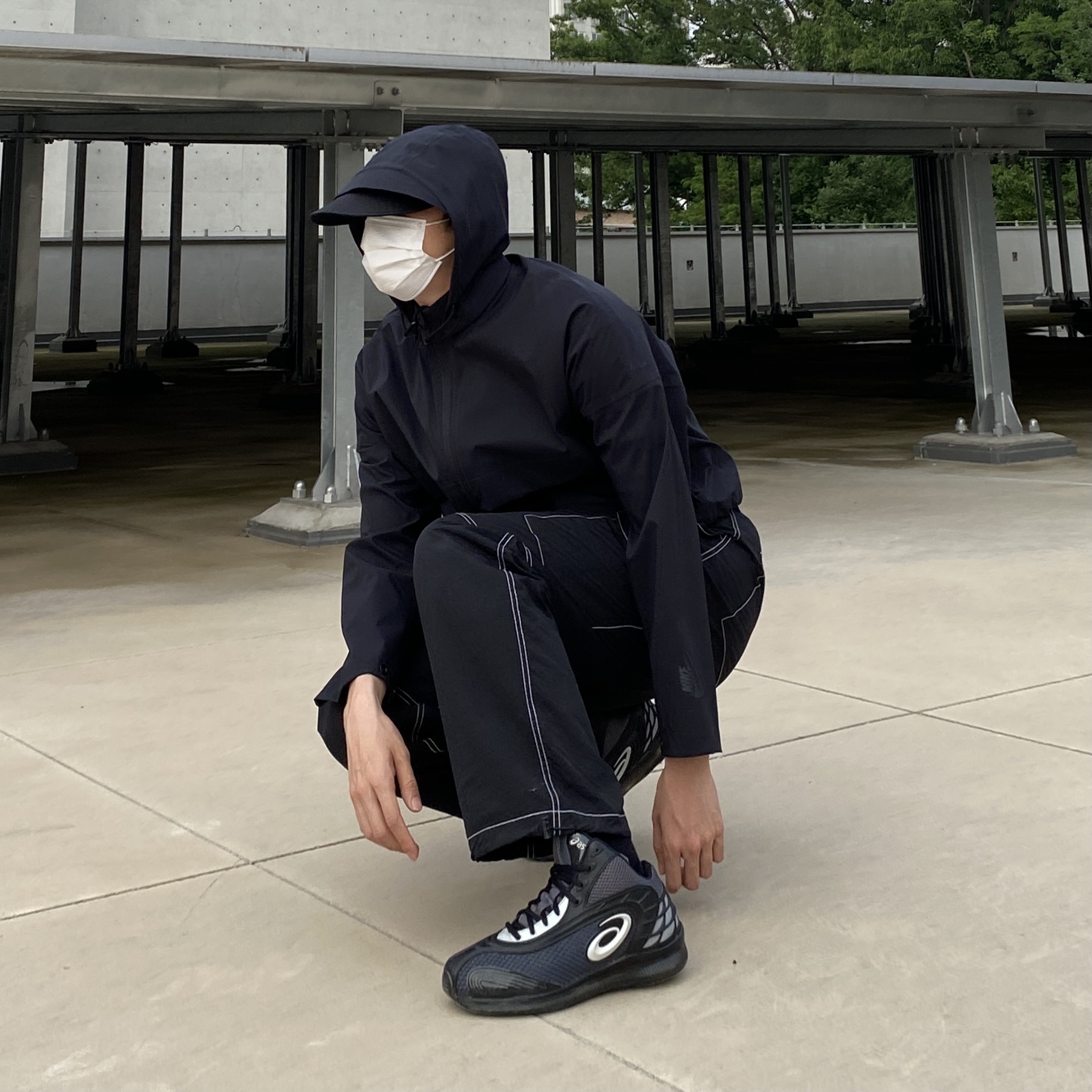 Asics x Kiko Kostadinov Gel-Sokat 2 Carrier Grey 착용 스타일