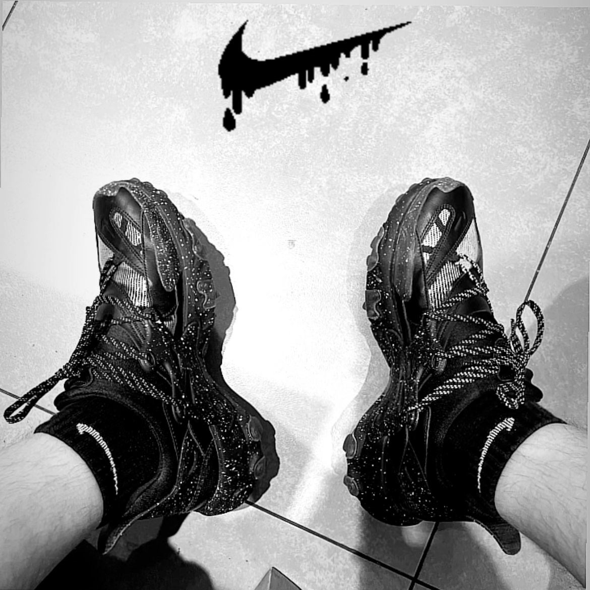 Nike x Undercover React Presto Black 착용 스타일