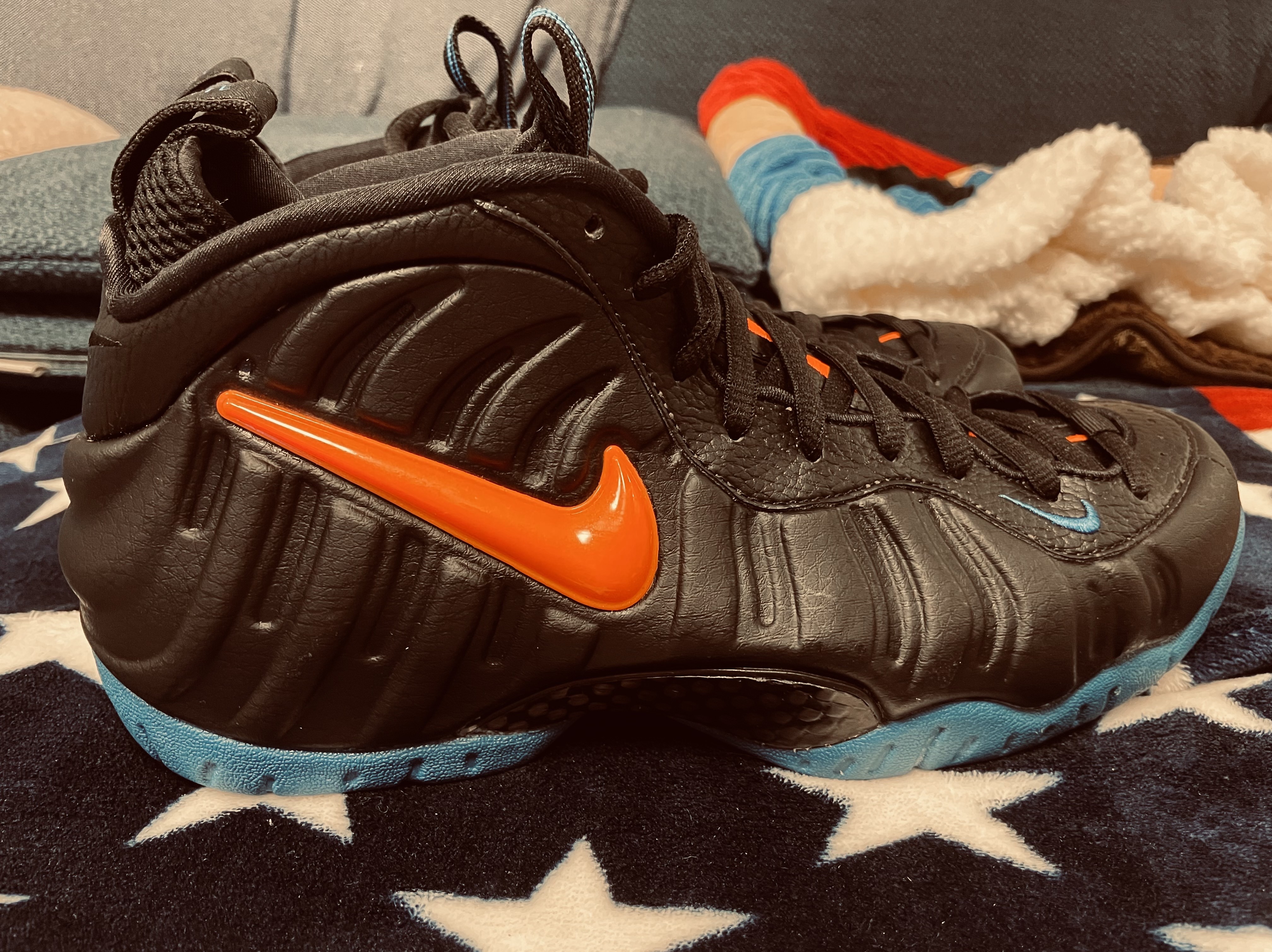 Nike Air Foamposite Pro Knicks 착용 스타일 - 1