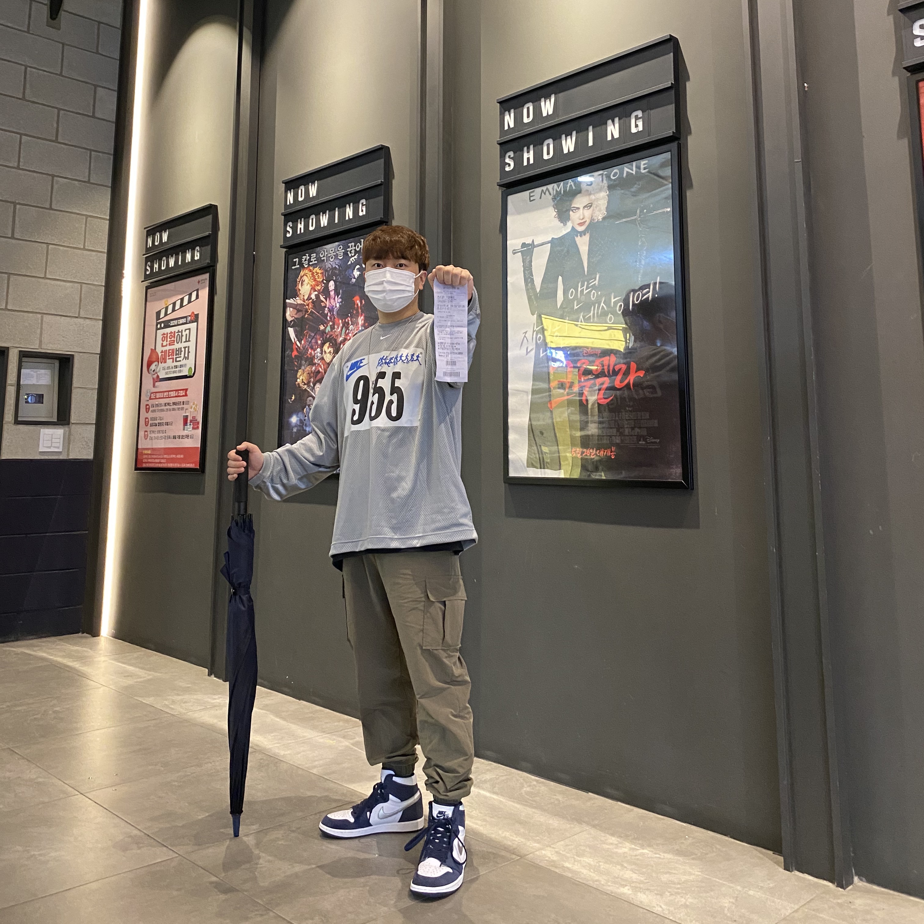 Jordan 1 Retro High OG CO.JP Midnight Navy, Nike x Cactus Plant Flea Market L/S Jersey Grey - US/EU 착용 스타일