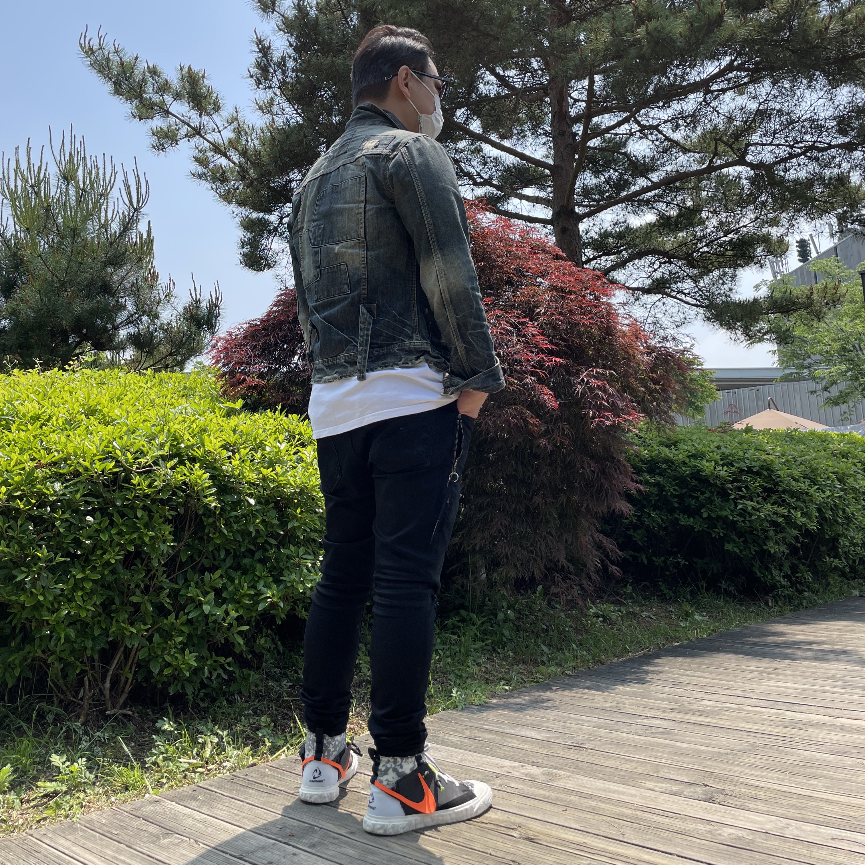 Nike x Readymade Blazer Mid Black 착용 스타일